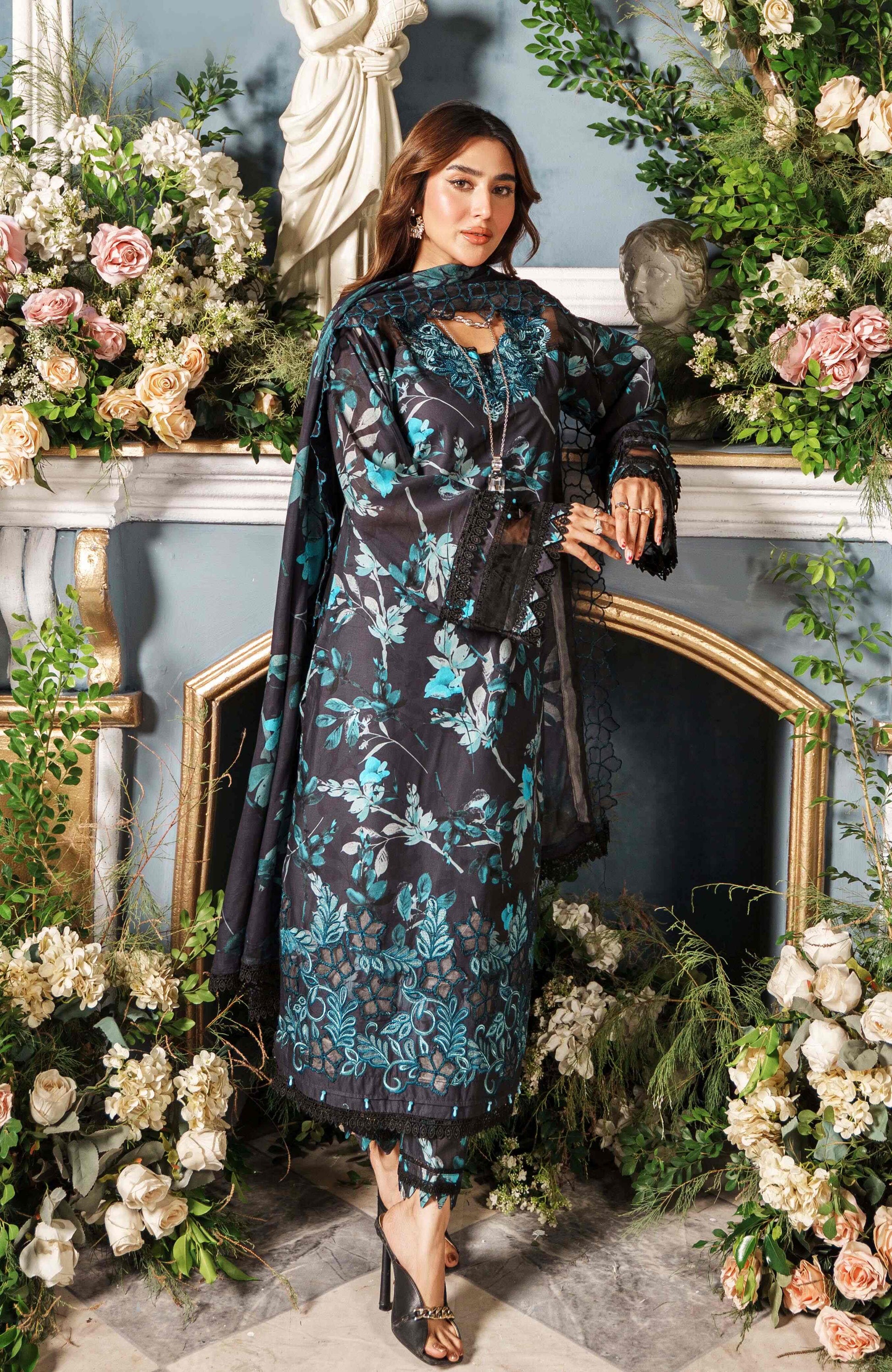 Al Zohaib | Printkari Cutwork Applique 24 | PCA-24-01 - Official Al Zohaib stockist in UK - Sakeena London