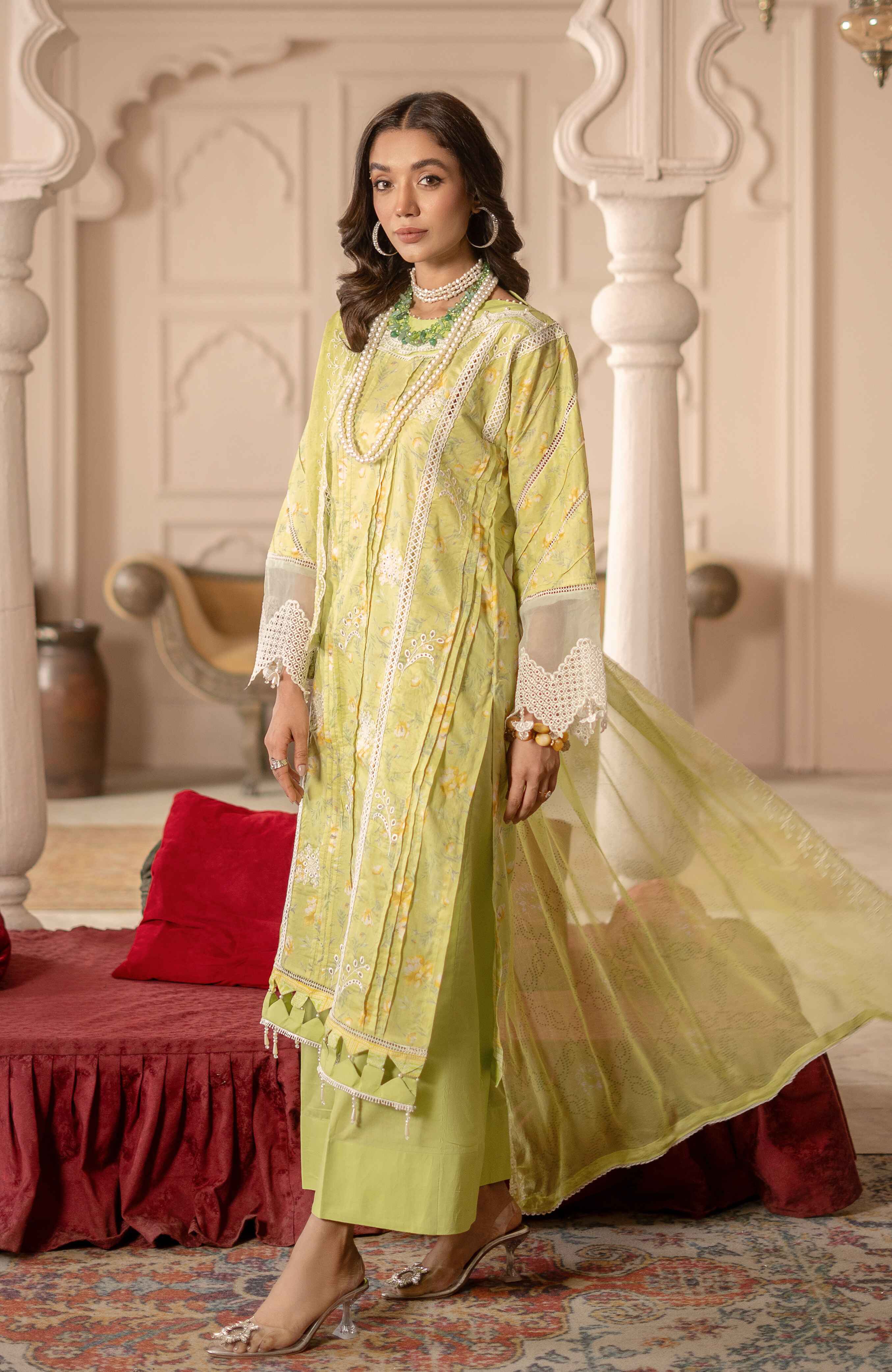 Al Zohaib | Sunshine Bloom Premium Lawn 25 | SBP-25-01 - Official Al Zohaib stockist in UK - Sakeena London