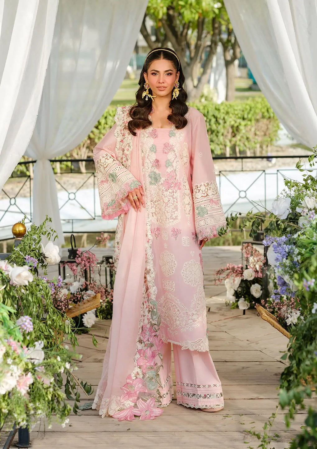 Elaf Premium | Luxury Lawn 25 | ELH-1B SOPHIA - Official Elaf Premium stockist in UK - Sakeena London