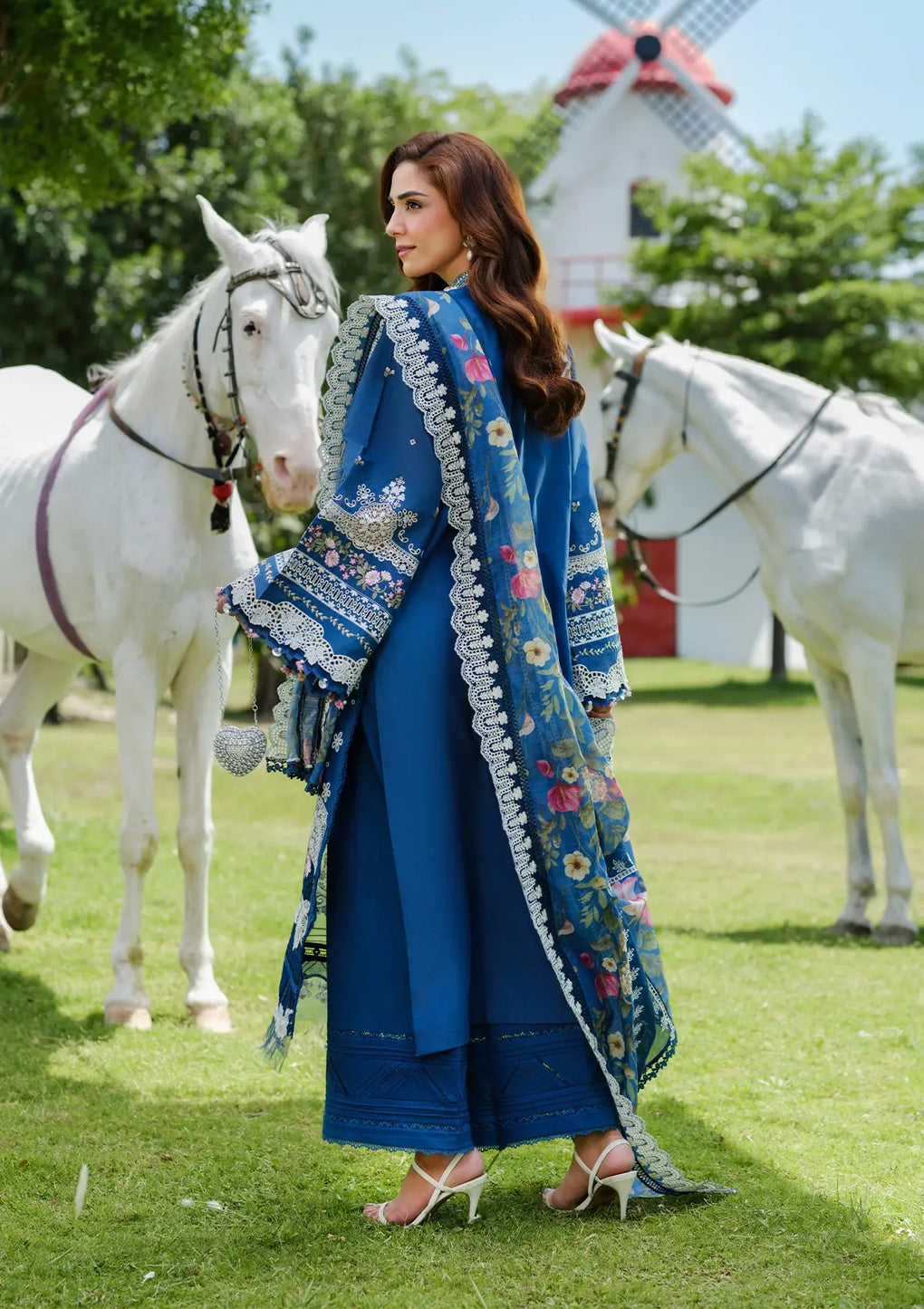 Elaf Premium | Luxury Lawn 25 | ELH-2A ZIVA - Official Elaf Premium stockist in UK - Sakeena London
