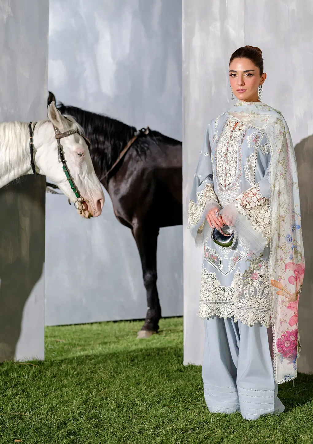 Elaf Premium | Luxury Lawn 25 | ELH-7B ISSABEL - Official Elaf Premium stockist in UK - Sakeena London
