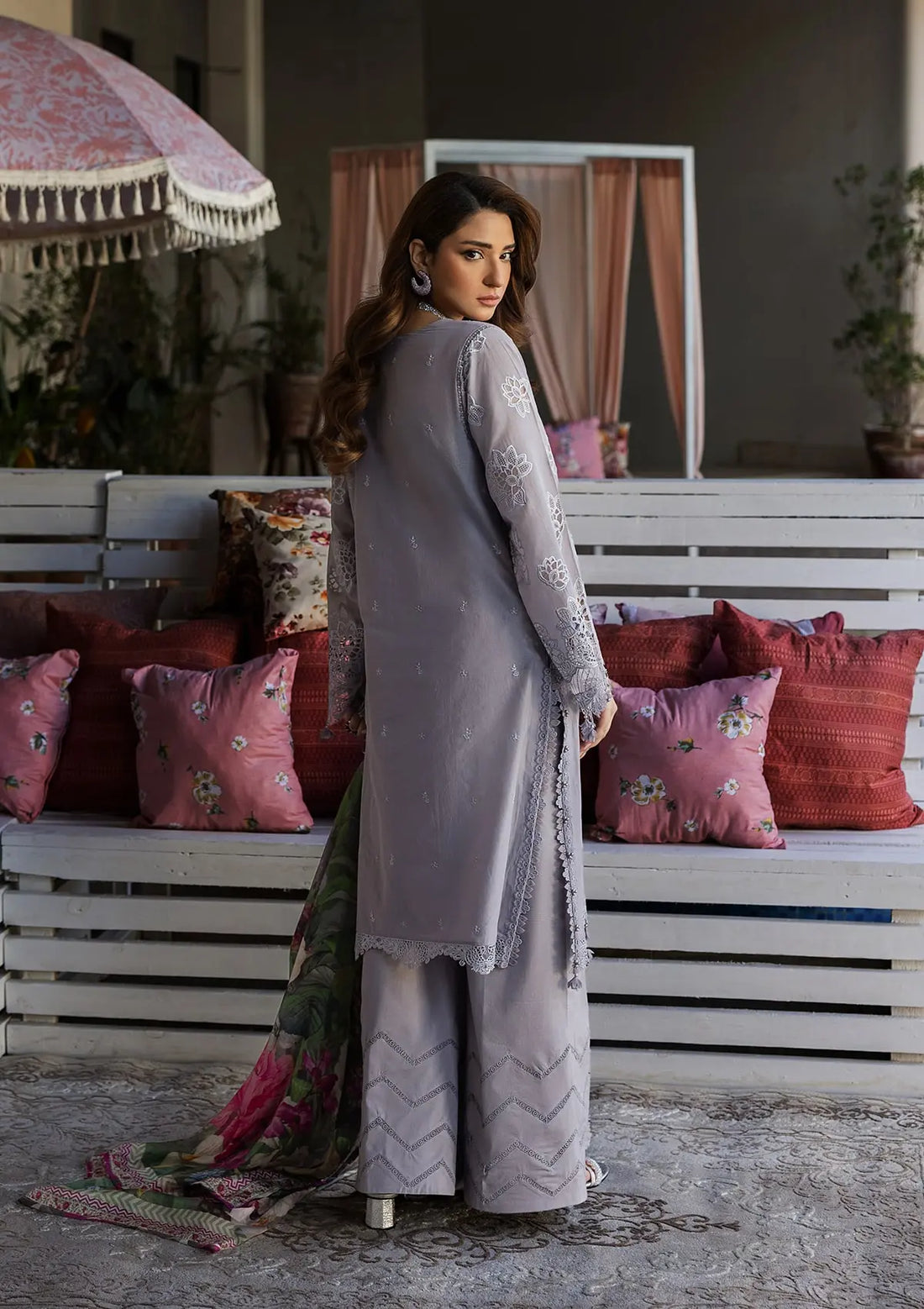 Kahf Premium | Luxury Lawn 25 | KLR-04 Lilia - Official Kahf Premium stockist in UK - Sakeena London