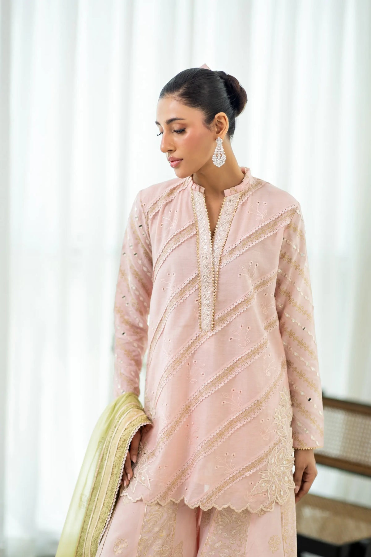Wahaj M Khan | Sanam Luxe | Blush Block Sanam PS