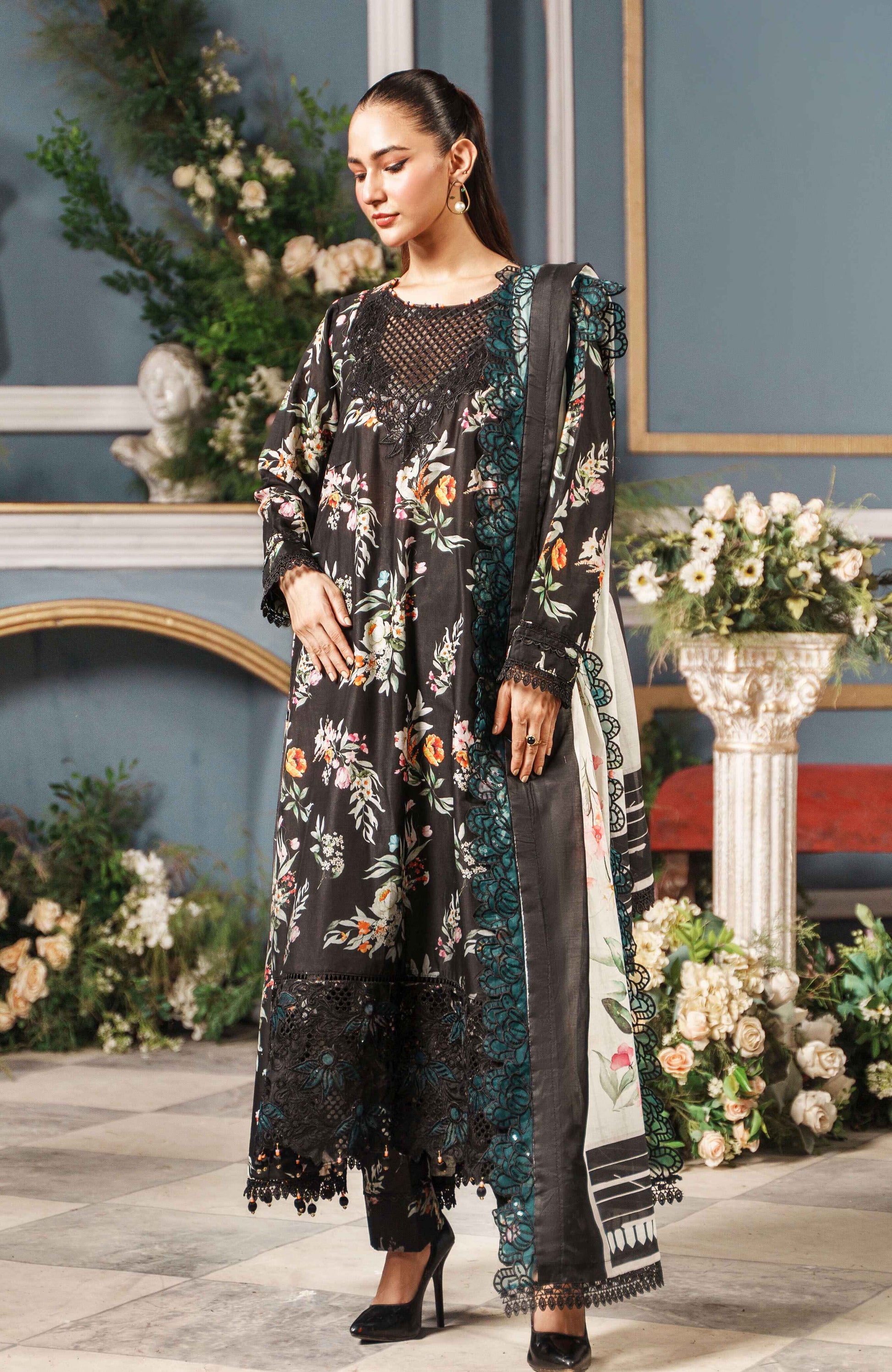 Al Zohaib | Printkari Cutwork Applique 24 | PCA-24-10 - Official Al Zohaib stockist in UK - Sakeena London