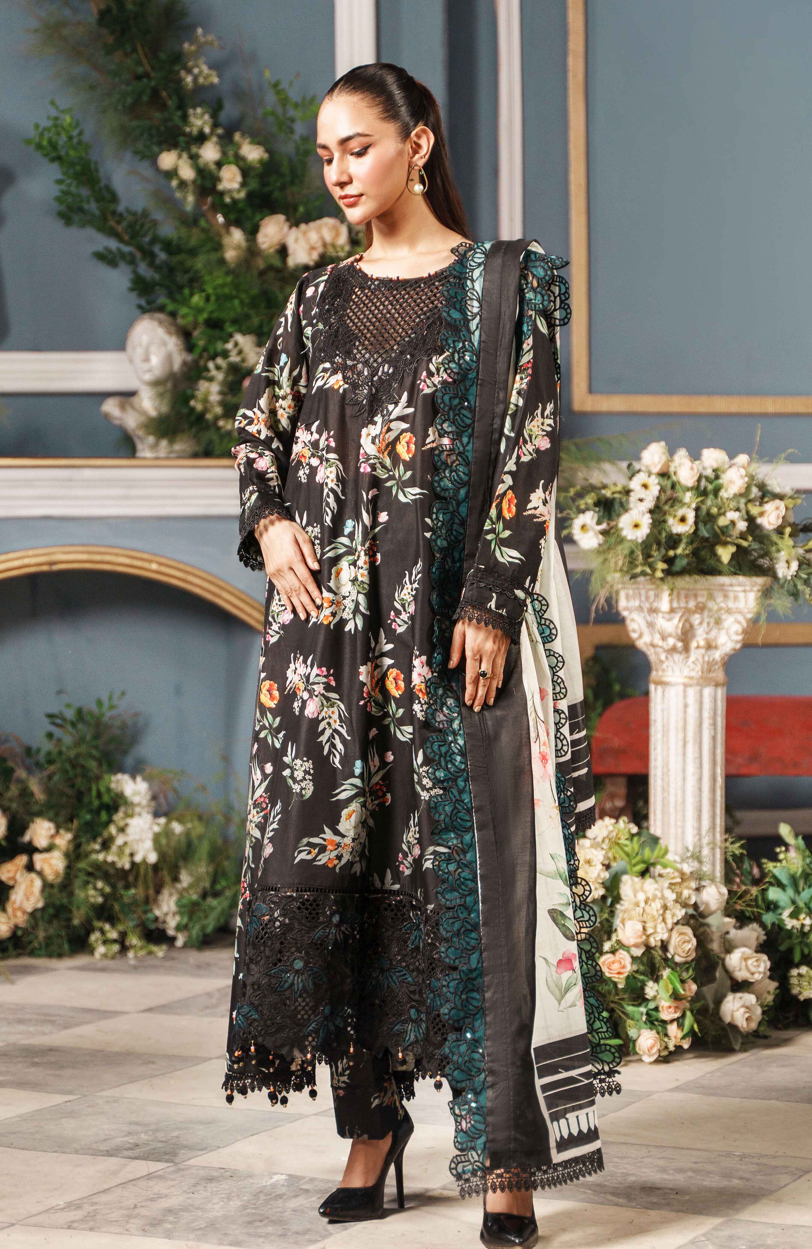 Al Zohaib | Printkari Cutwork Applique 24 | PCA-24-10 - Official Al Zohaib stockist in UK - Sakeena London