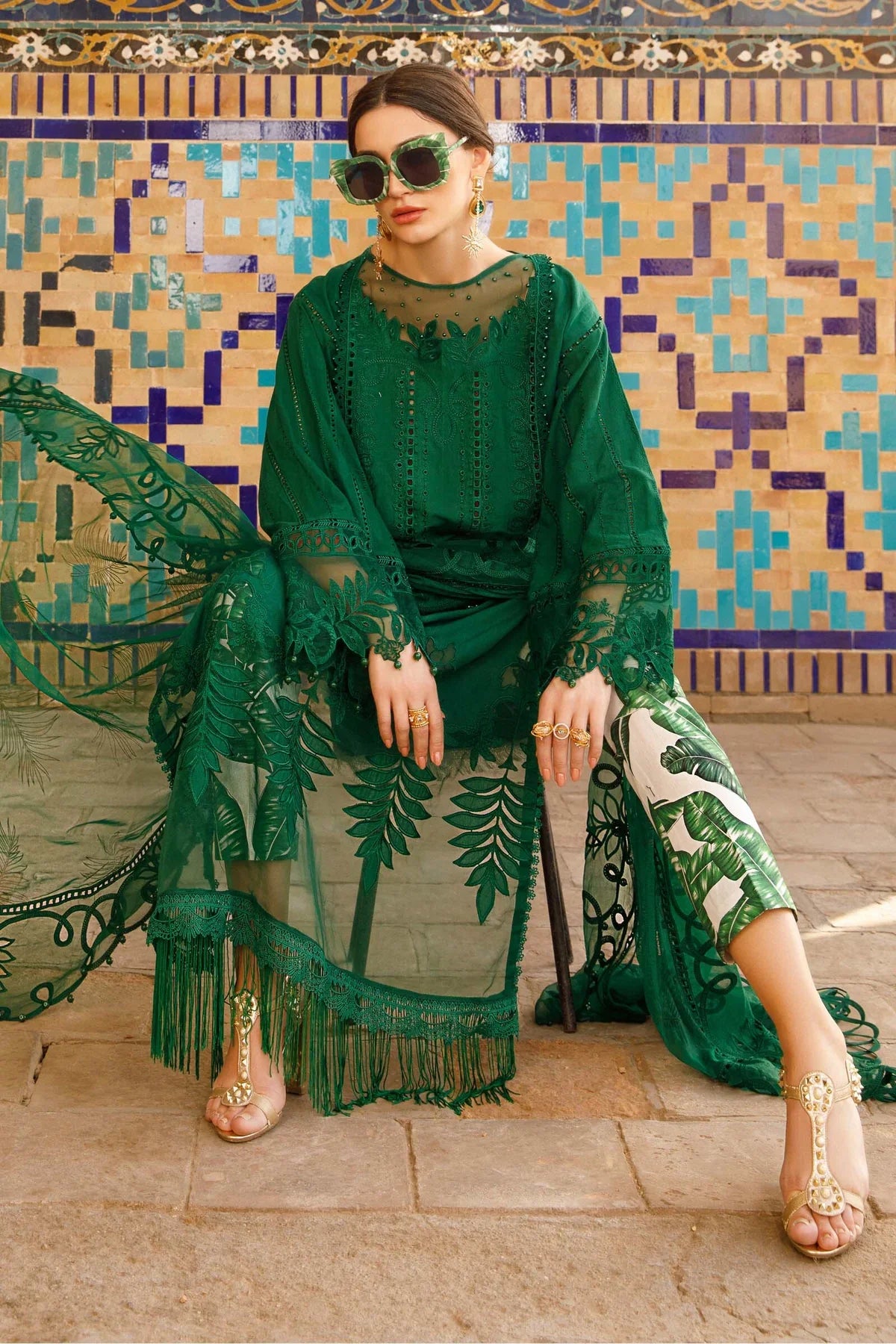 Maria B | Luxury Lawn | D-2310-B - Official Maria B stockist in UK - Sakeena London