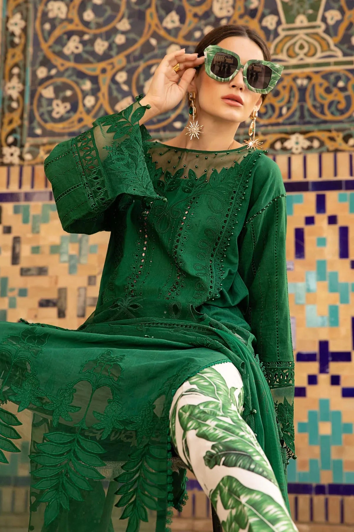 Maria B | Luxury Lawn | D-2310-B - Official Maria B stockist in UK - Sakeena London