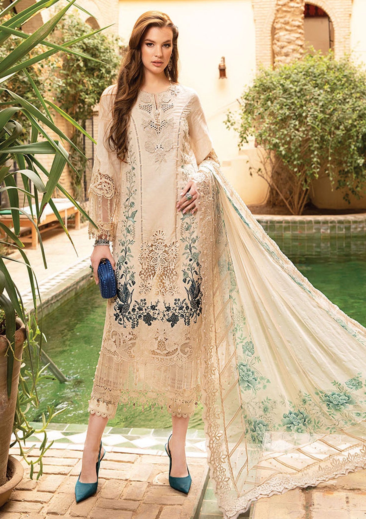 Lawn Collection - Maria B - Voyage a'Luxe - Luxury - MB24#14B