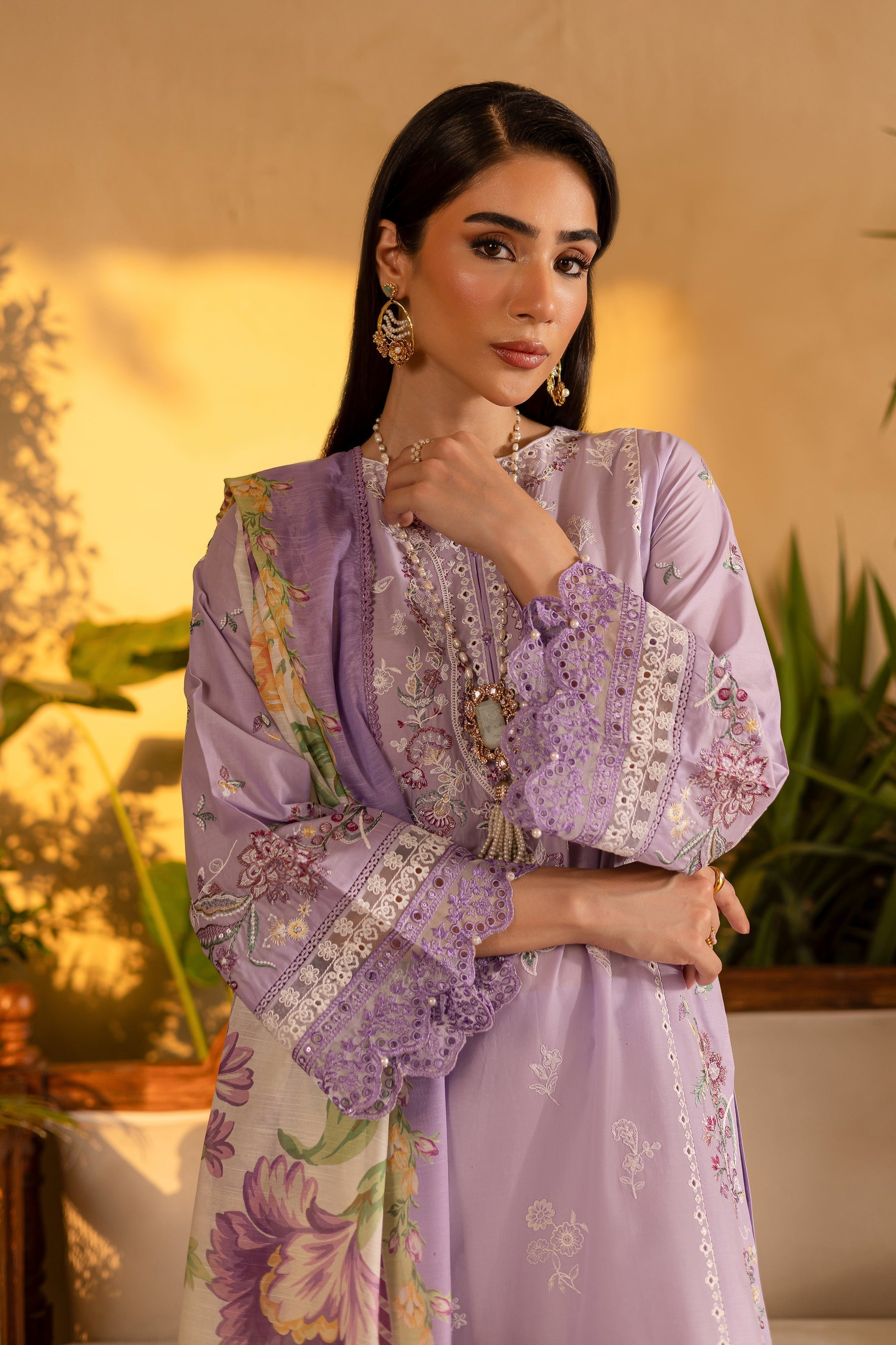 Batik | Nyra Embroidered Summer Solids | Rufna - Official Batik stockist in UK - Sakeena London