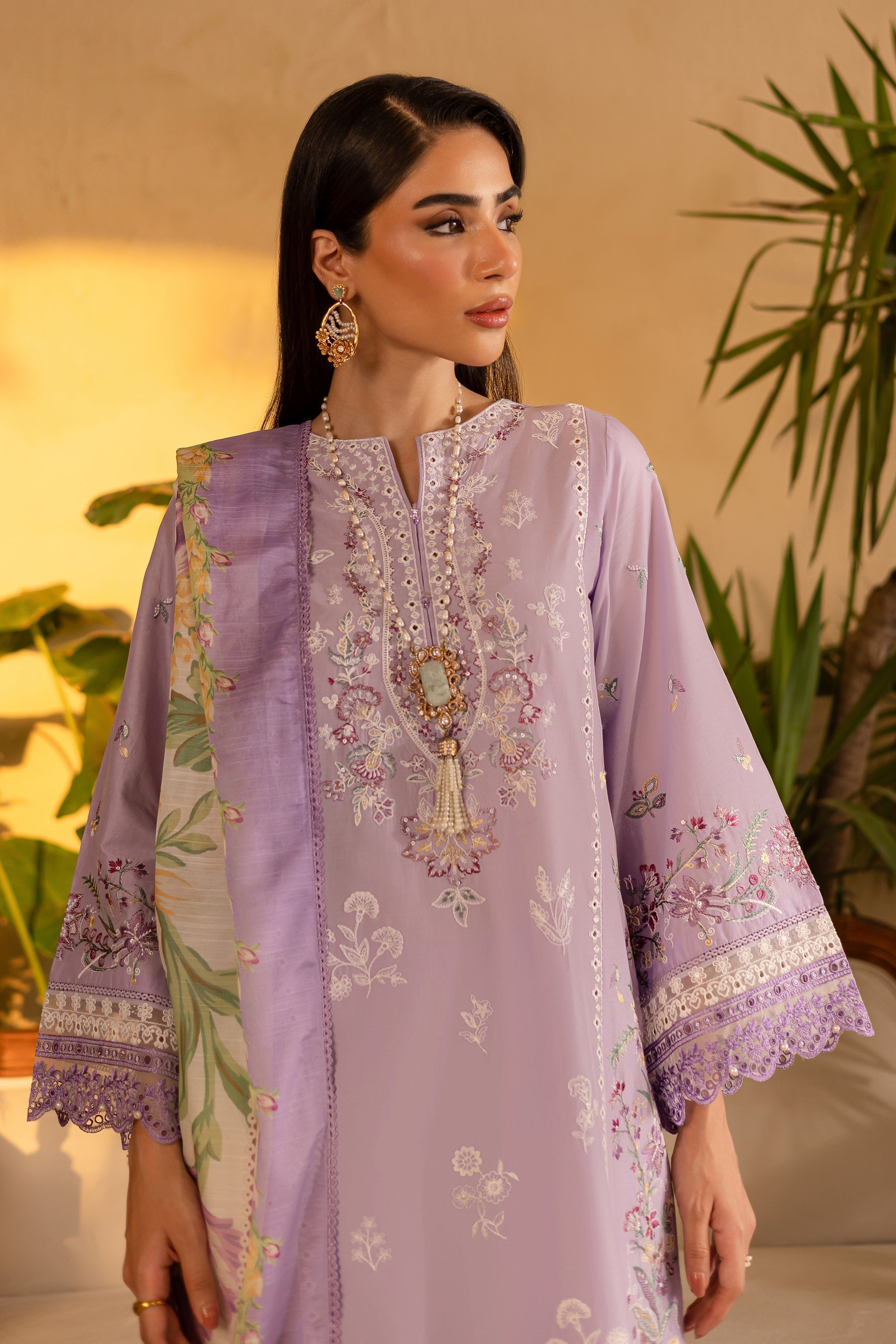 Batik | Nyra Embroidered Summer Solids | Rufna - Official Batik stockist in UK - Sakeena London