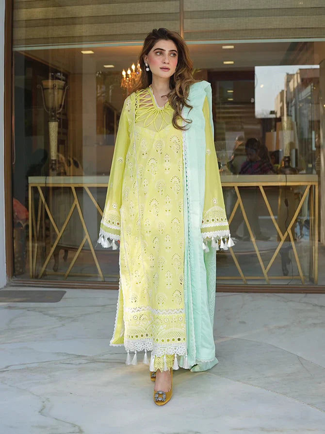 Faiza Faisal | Maya Luxury Lawn | Derya - Official Faiza Faisal stockist in UK - Sakeena London