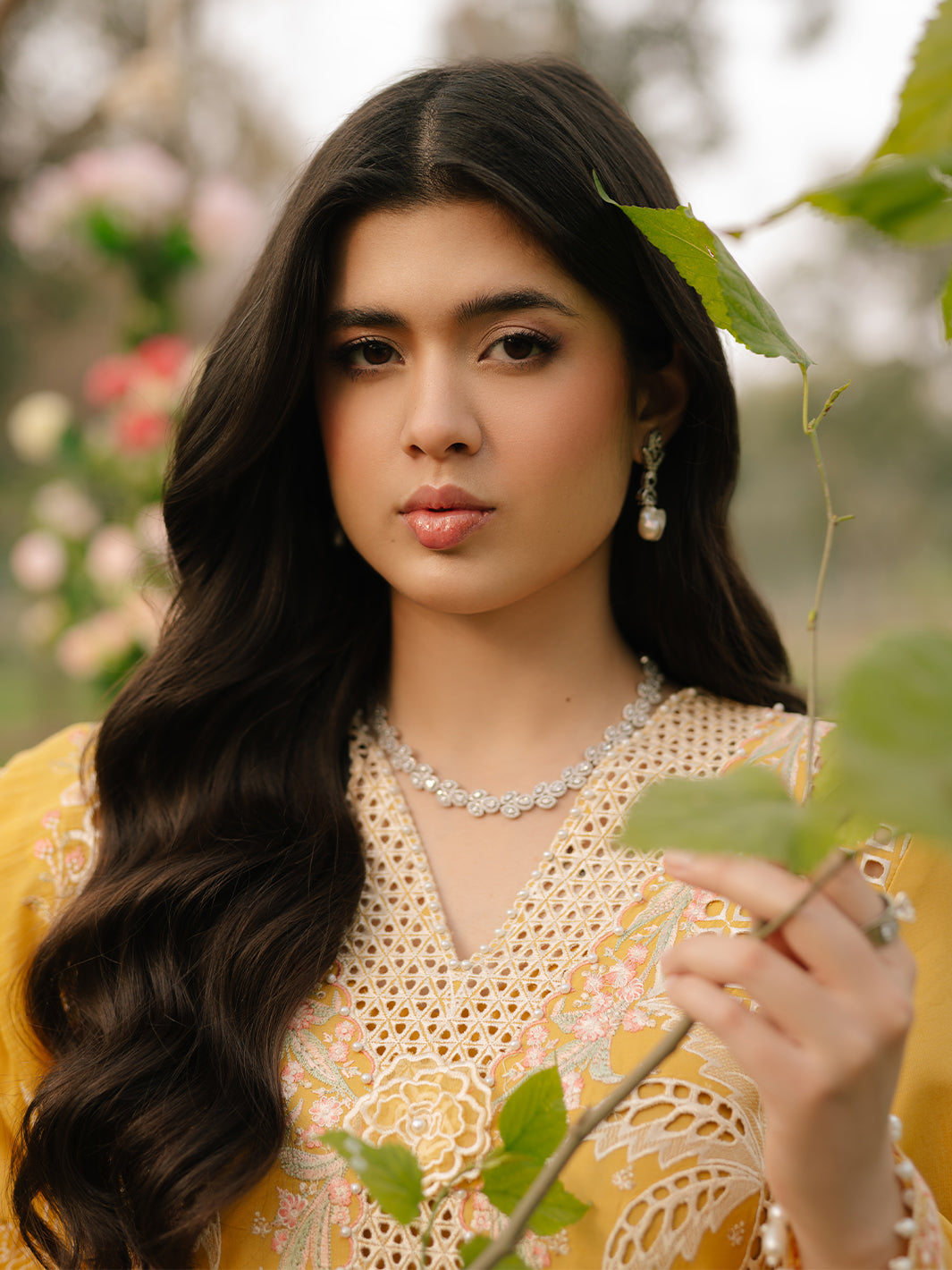 Bin Ilyas | Freesia Embroidered Lawn 25 | 104 - A - Official Bin Ilyas stockist in UK - Sakeena London