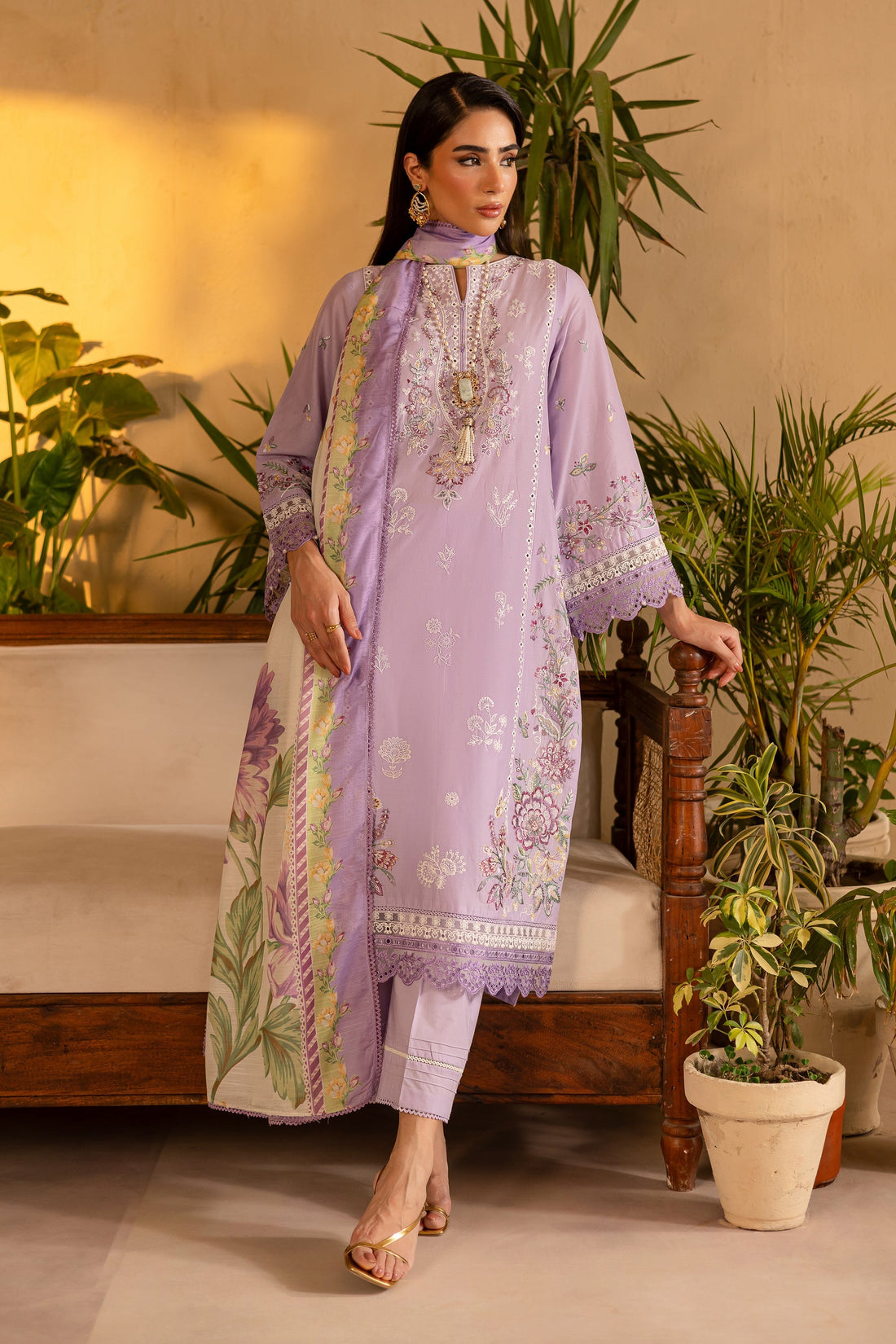 Batik | Nyra Embroidered Summer Solids | Rufna - Official Batik stockist in UK - Sakeena London