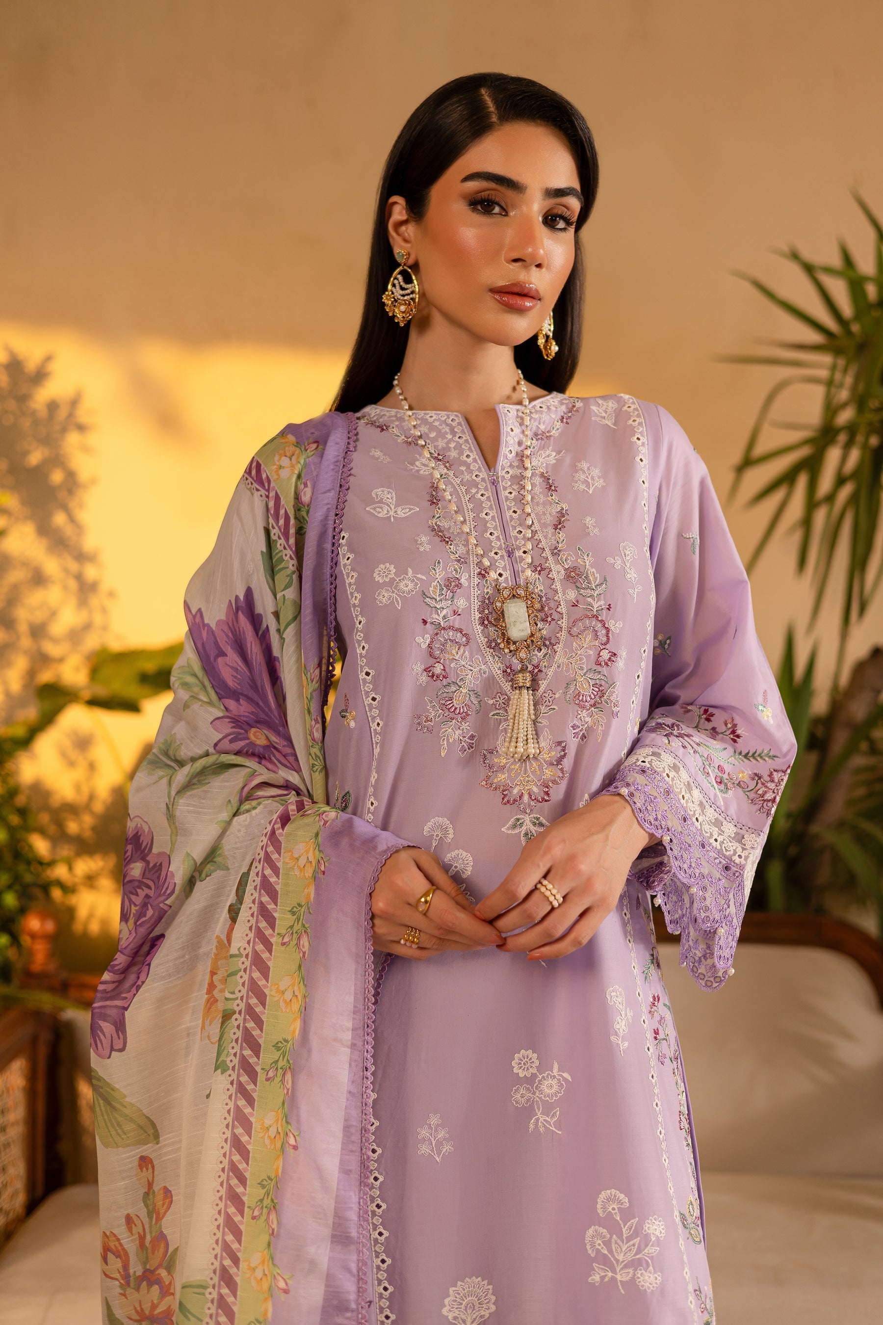 Batik | Nyra Embroidered Summer Solids | Rufna - Official Batik stockist in UK - Sakeena London