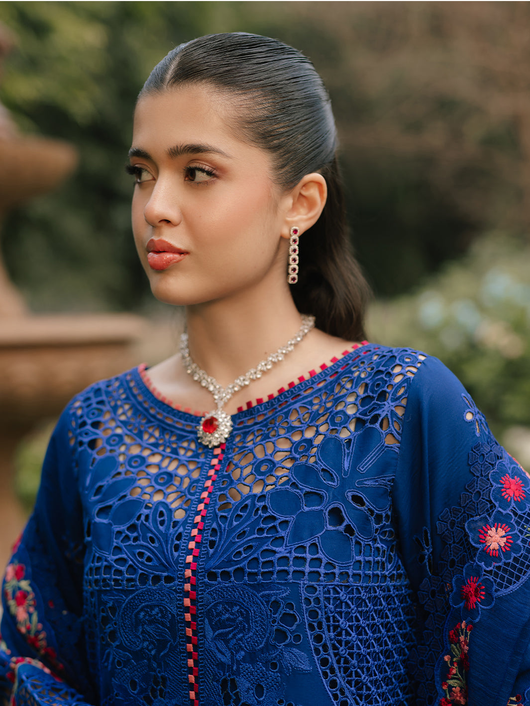 Bin Ilyas | Freesia Embroidered Lawn 25 | 106 - B - Official Bin Ilyas stockist in UK - Sakeena London