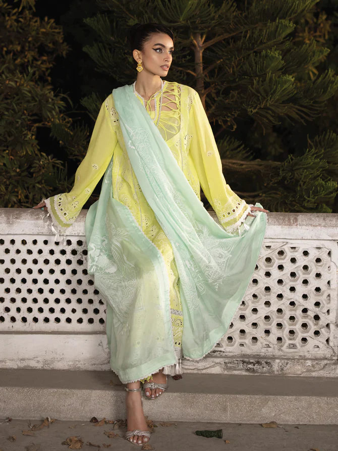 Faiza Faisal | Maya Luxury Lawn | Derya - Official Faiza Faisal stockist in UK - Sakeena London