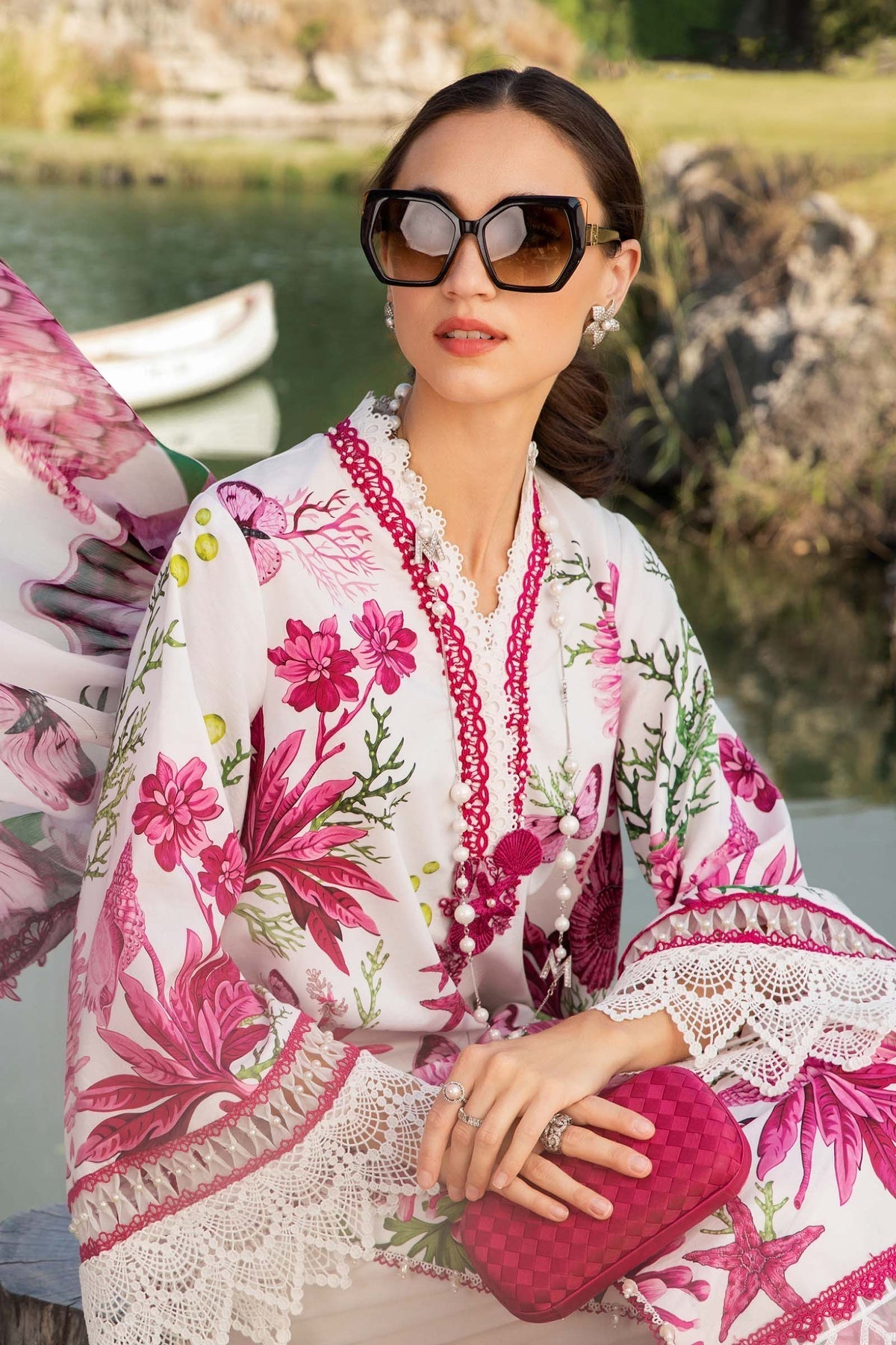 Maria B | M Prints 25 | MPT-2510-A - Official Maria B stockist in UK - Sakeena London
