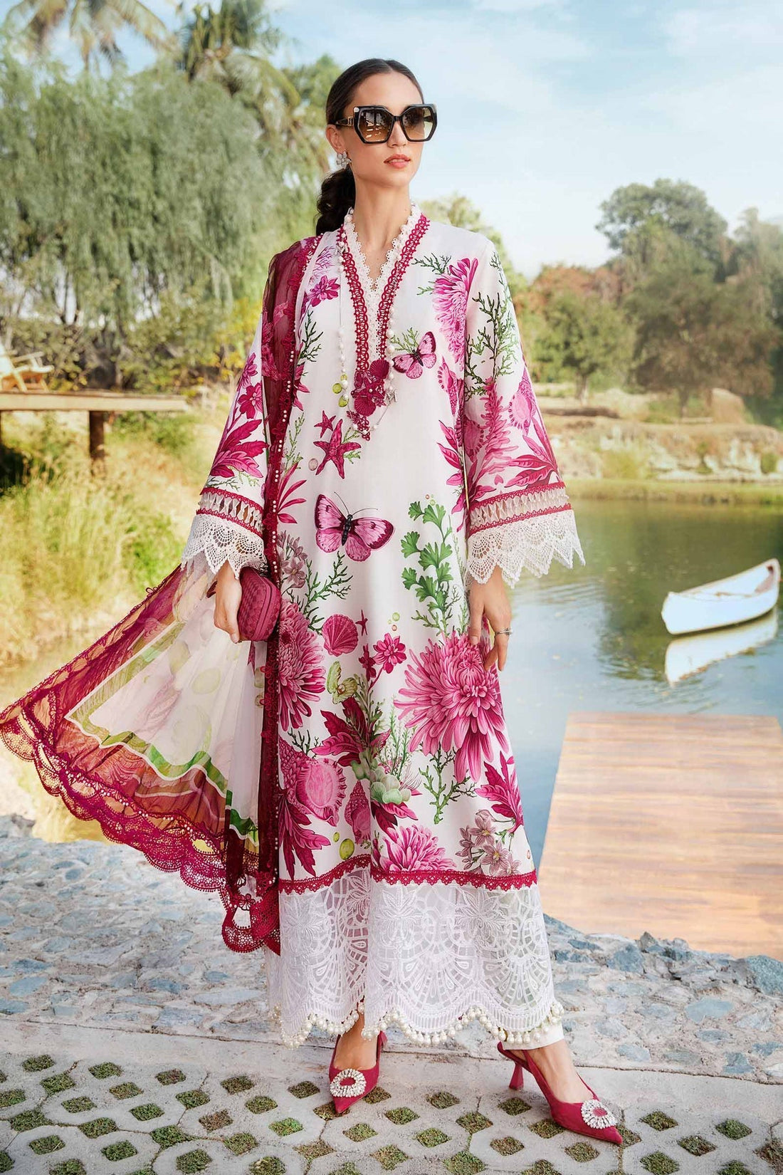 Maria B | M Prints 25 | MPT-2510-A - Official Maria B stockist in UK - Sakeena London
