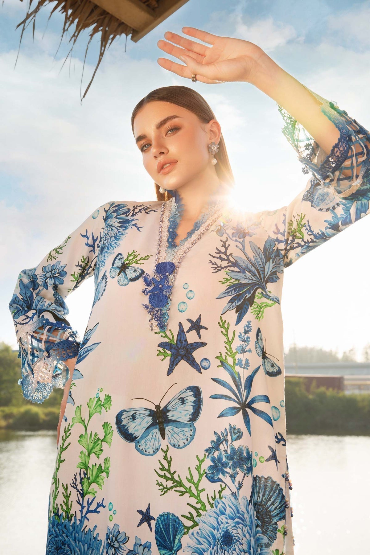 Maria B | M Prints 25 | MPT-2510-B - Official Maria B stockist in UK - Sakeena London