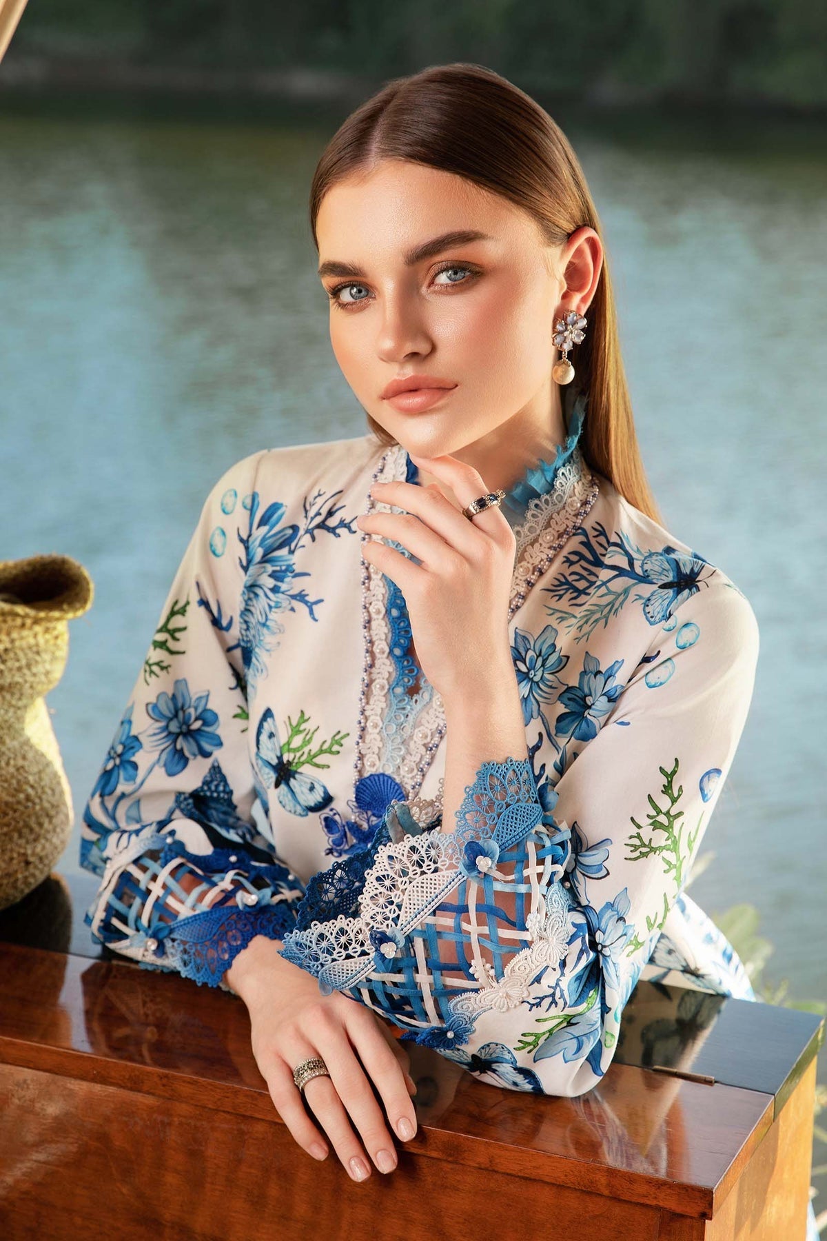 Maria B | M Prints 25 | MPT-2510-B - Official Maria B stockist in UK - Sakeena London