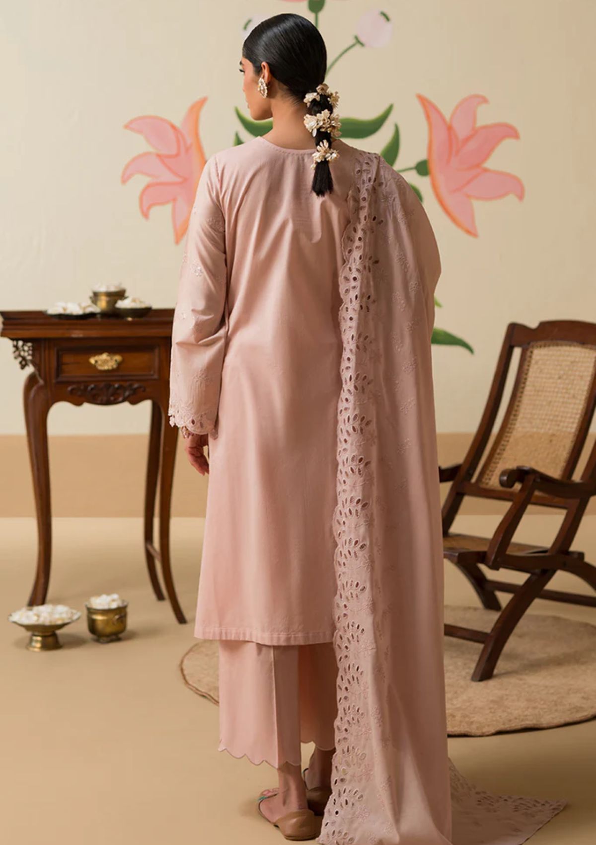 Lawn Collection - Cross Stitch - Chikankari 24 - CC#04 - PALE MAUVE