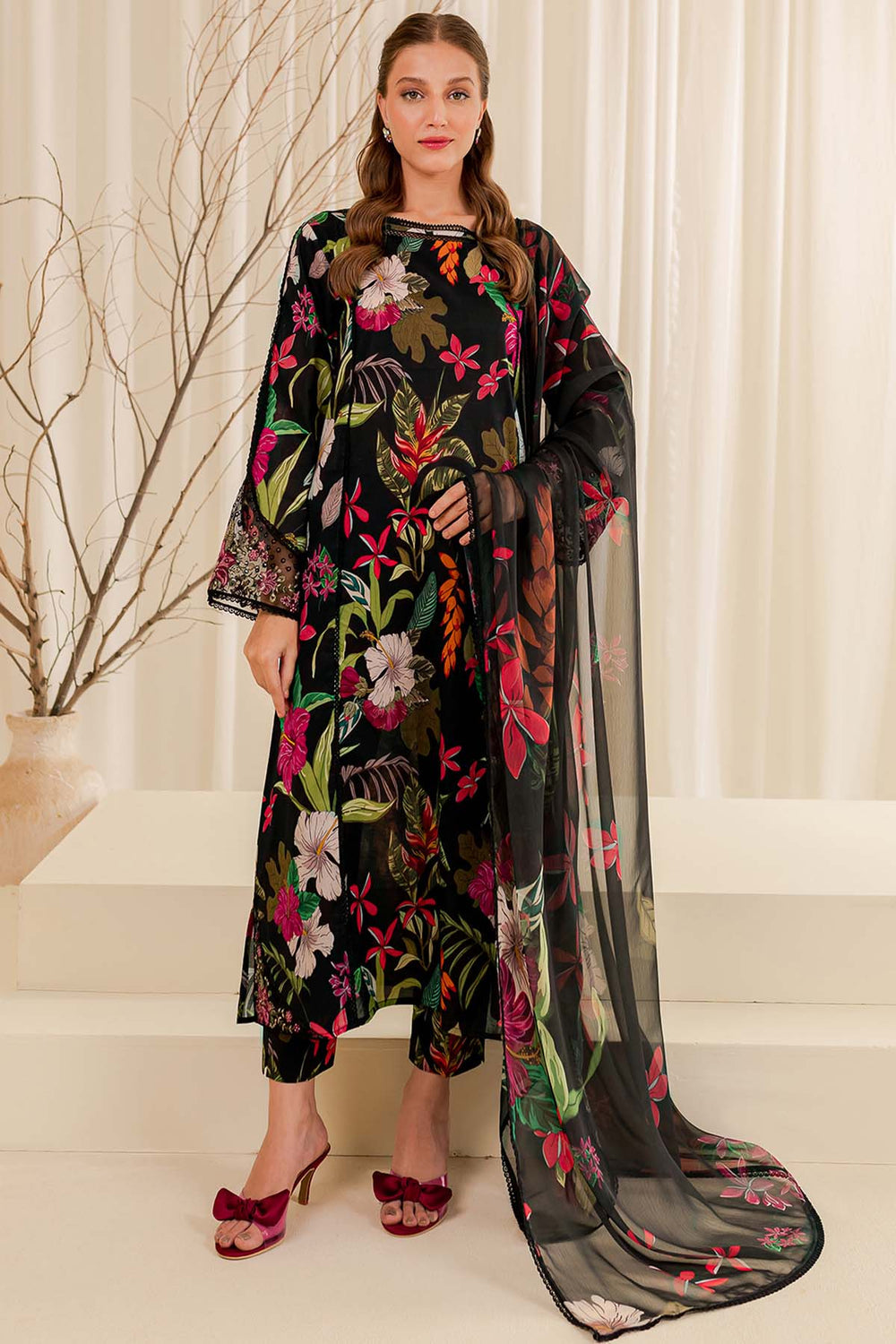 Farasha | Printed Essentials | Ebony Passion - Official Farasha stockist in UK - Sakeena London