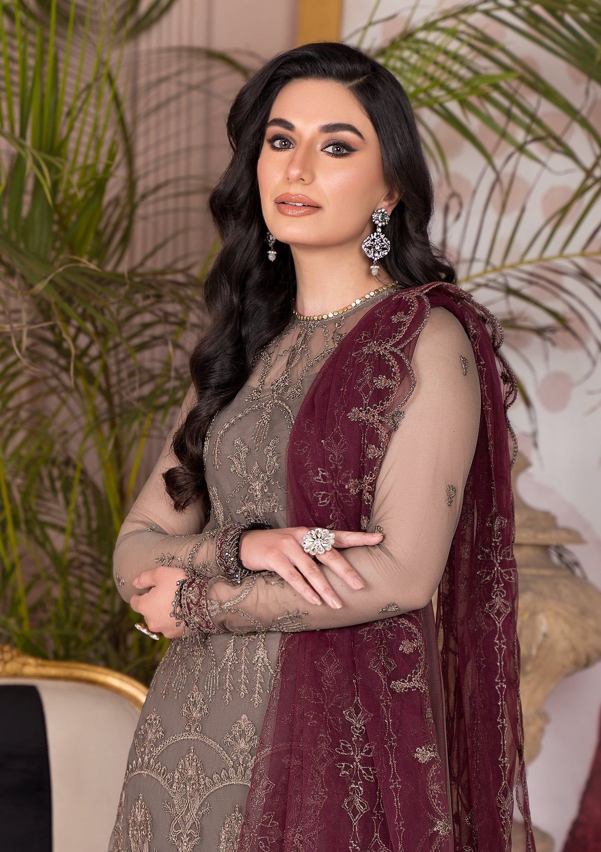 Formal Collection - Zarif - Afreen - ZA#10 (DOVE)