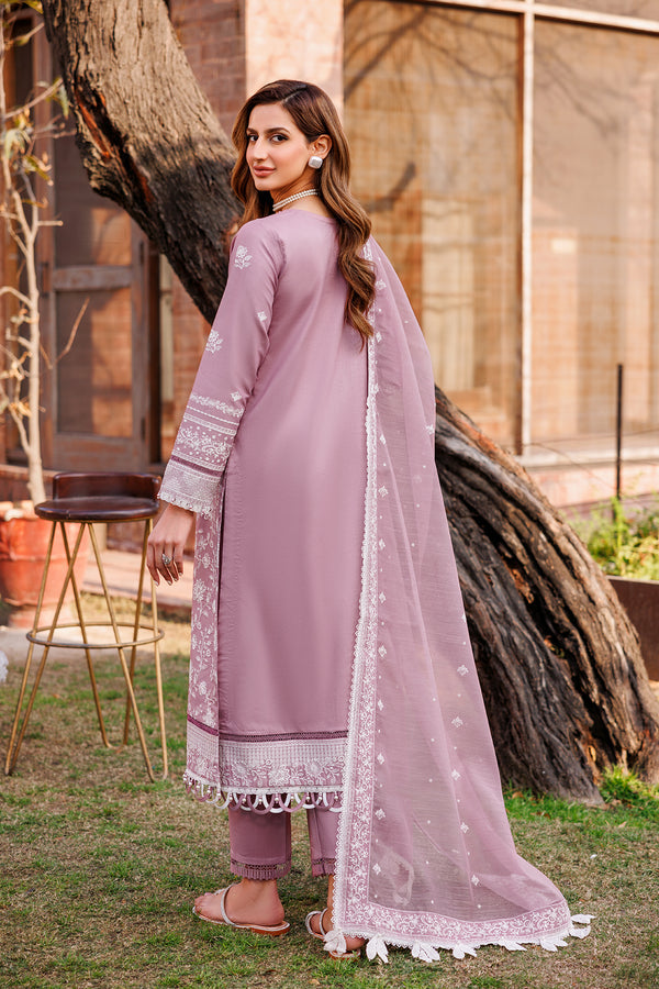 Farasha | Dastoor Embroidered Lawn SS24 | DAINTY LILAC - Official Farasha stockist in UK - Sakeena London