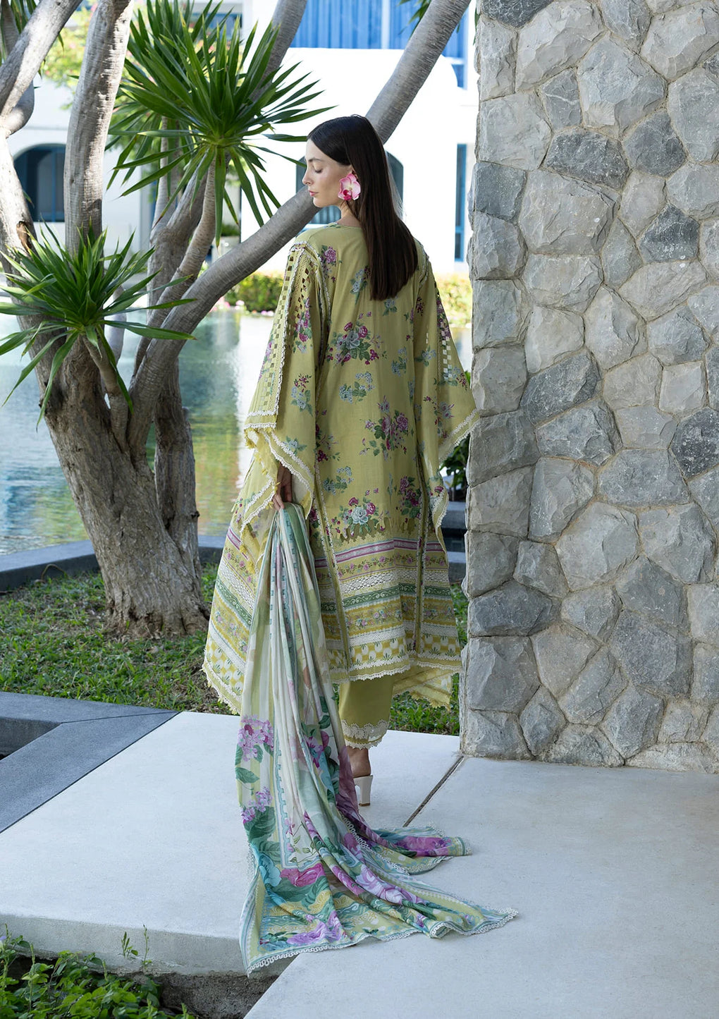 Elaf Premium | Prints Collection 26 | EPN-4A AVOCADO