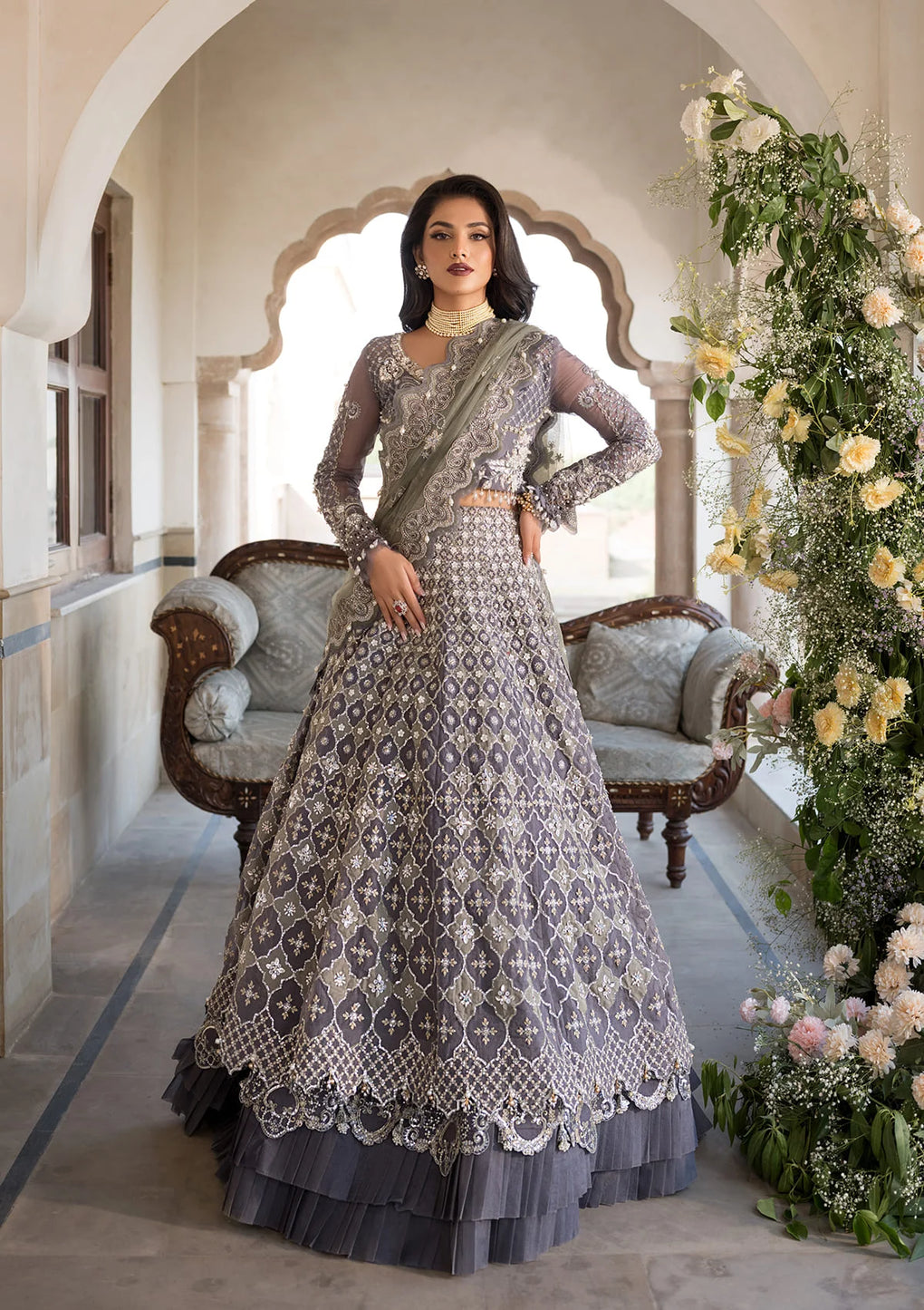 Elaf Premium | Formal Handwork Collection | EFH-02 NAZNEEN - Official Elaf Premium stockist in UK - Sakeena London