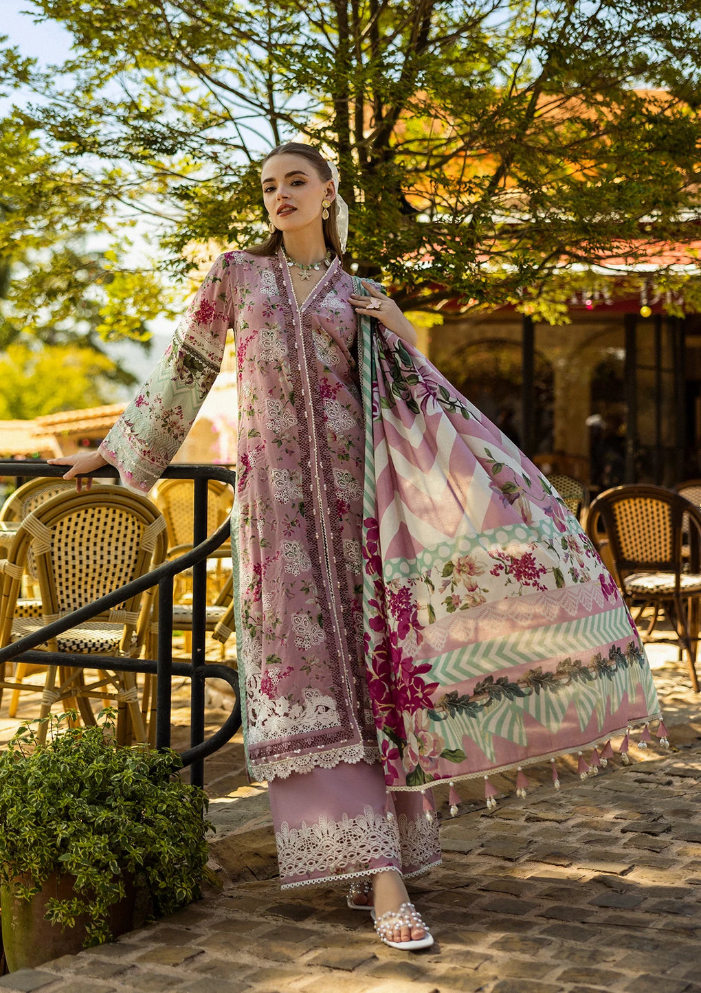 Elaf Premium | Print Chikankari 25 | ELK-05B FIA - Official Elaf Premium stockist in UK - Sakeena London