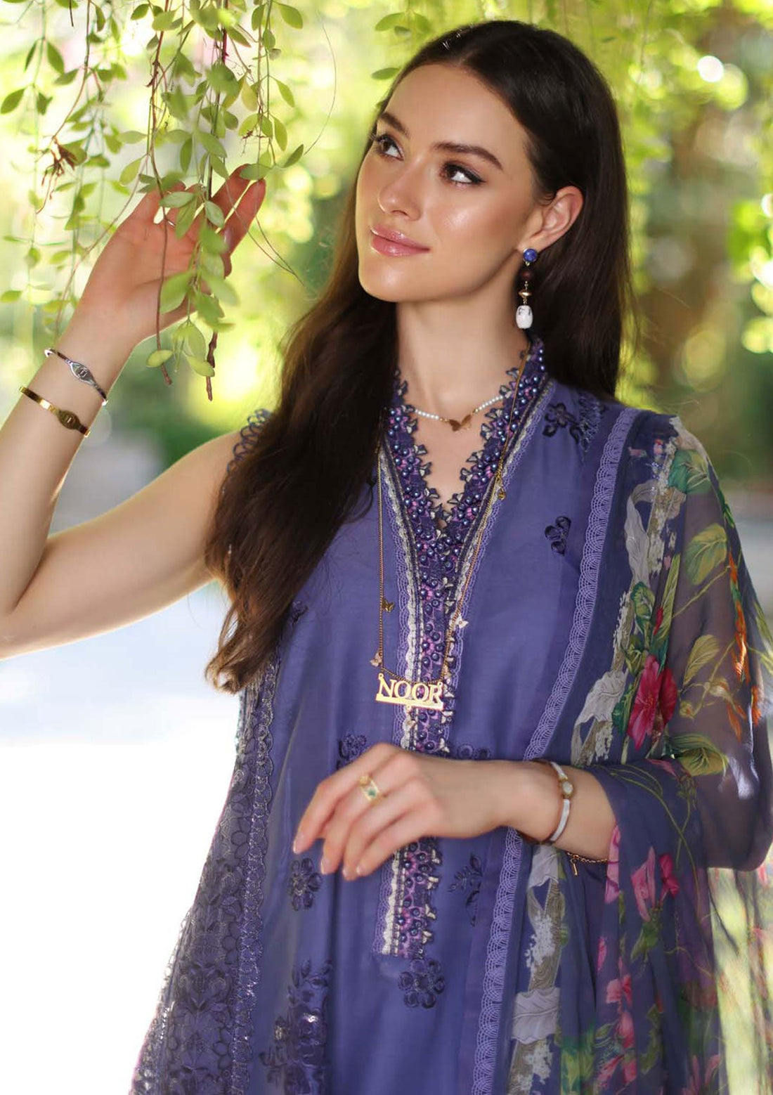 Lawn Collection - Noor - Saadia Asad - Luxe Chikankari - NSC24#8-A