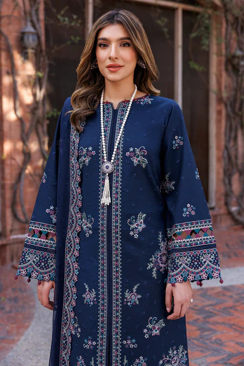 Farasha | Kaavish Lawn 24 | DEEP SAPPHIRE - Official Farasha stockist in UK - Sakeena London