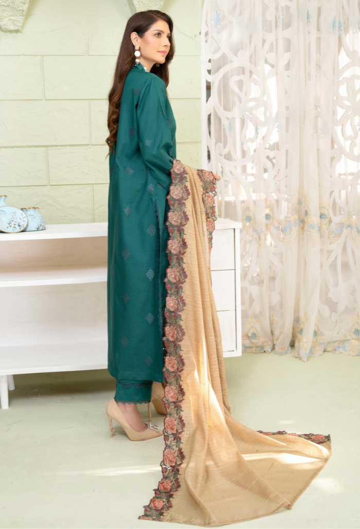 Humdum | Baad e Baharan Lawn | Baad e Baharan - D07 - Official HumDum stockist in UK - Sakeena London