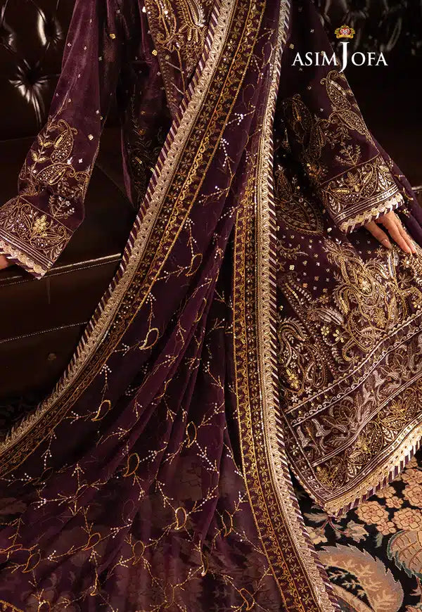 Asim Jofa | Makhmal Wedding Velvet 23 | AJMM-06 - Official Asim Jofa stockist in UK - Sakeena London