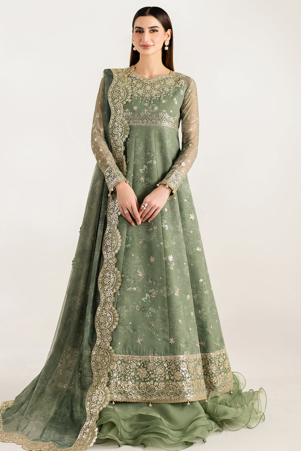 Farasha | Fiorella Formals | Olive Aura - Official Farasha stockist in UK - Sakeena London