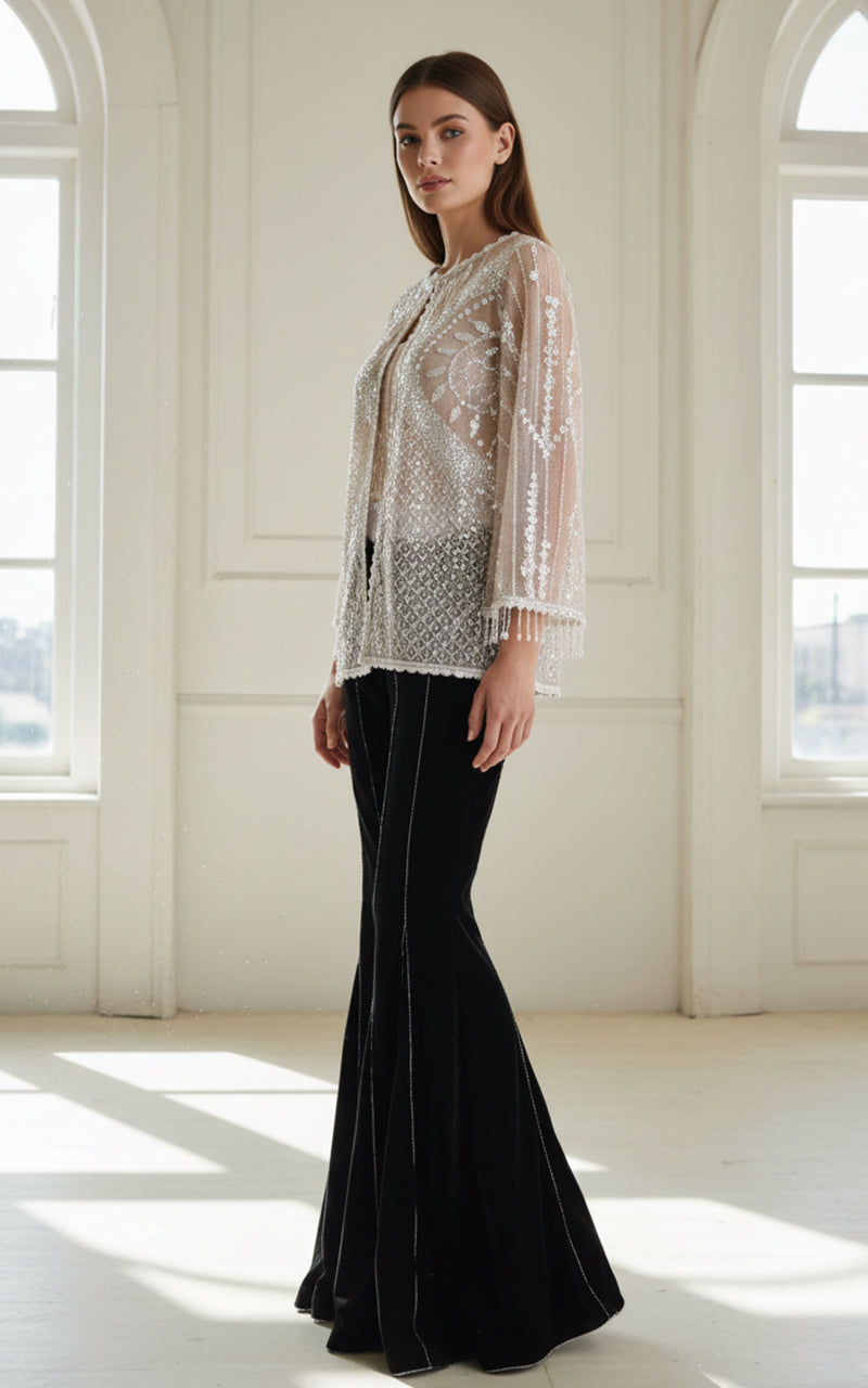 Threads and Motifs | Formal Dresses 25 | Embroidered Jacket - Official Threads and Motifs stockist in UK - Sakeena London