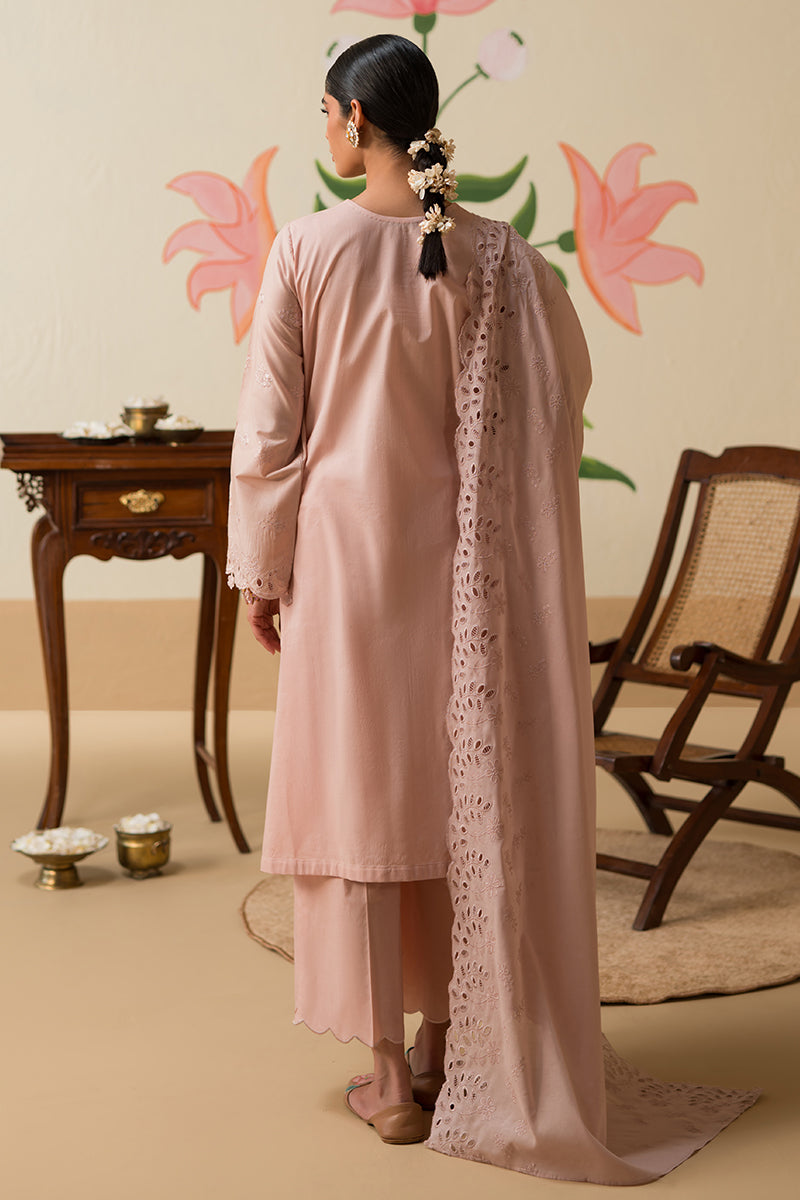 Cross Stitch | Chikankari Lawn 25 | PALE MAUVE - Official Cross Stitch stockist in UK - Sakeena London
