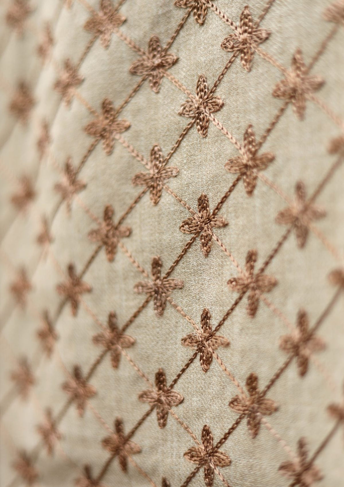 Ari Work Wool Shawl D - 28 - Brown