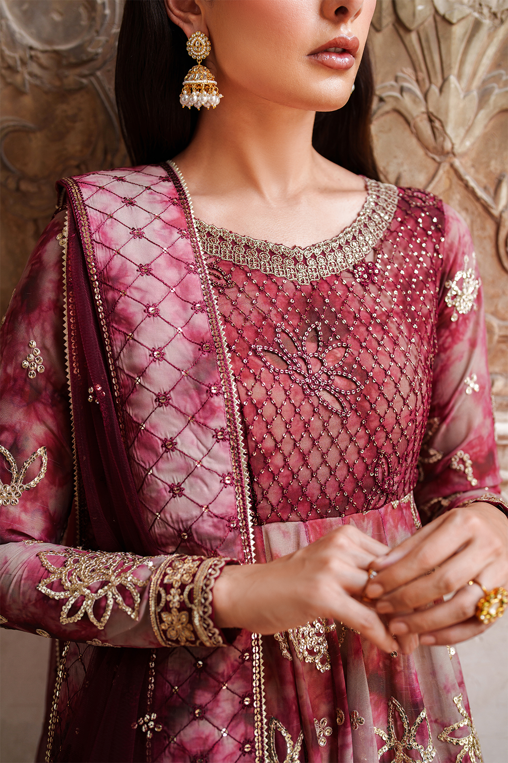 Iznik | Festive Formal | UE-533 Printed Chiffon - Official Iznik stockist in UK - Sakeena London