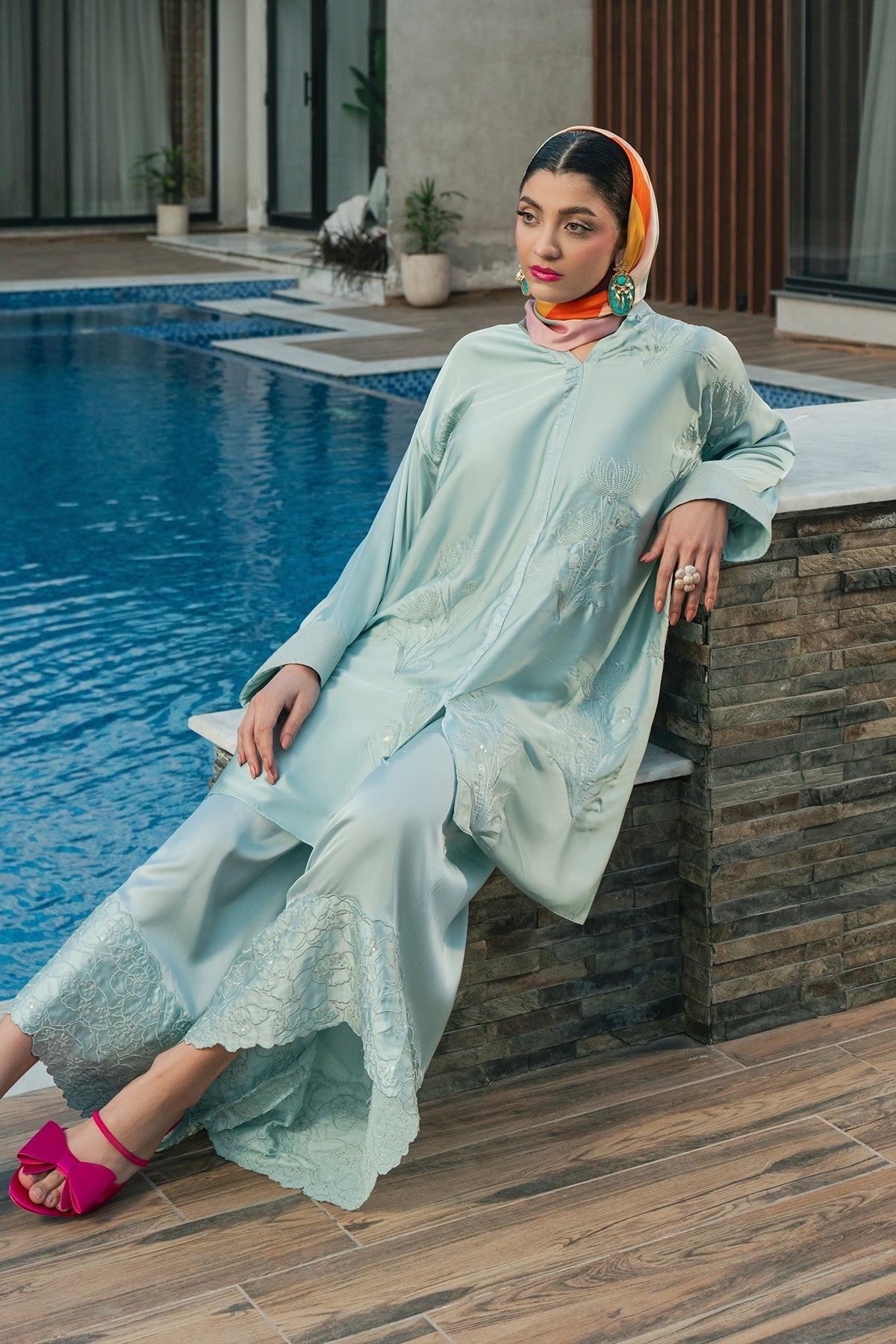Erum Khan | Eid Edit 25 | Aqua Babe - Official Erum Khan stockist in UK - Sakeena London