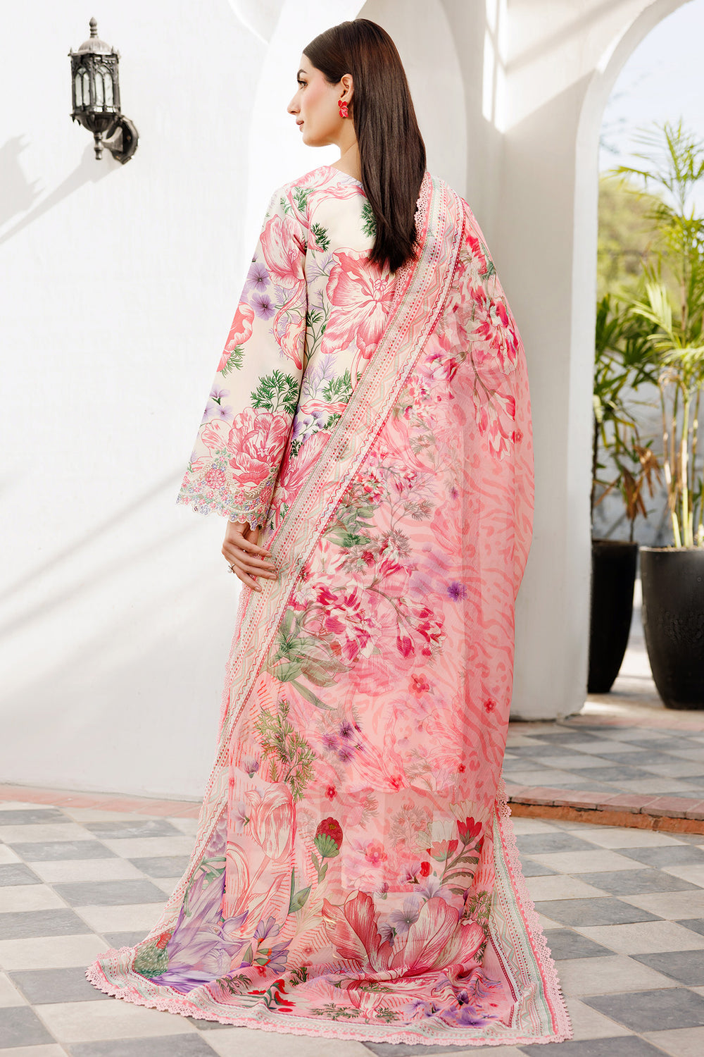 Farasha | Printed Essentials | Ivory Petal - Official Farasha stockist in UK - Sakeena London