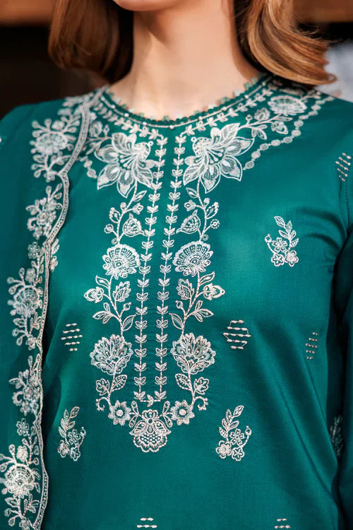 Farasha | Kaavish Lawn 24 | TEAL GARLAND - Official Farasha stockist in UK - Sakeena London