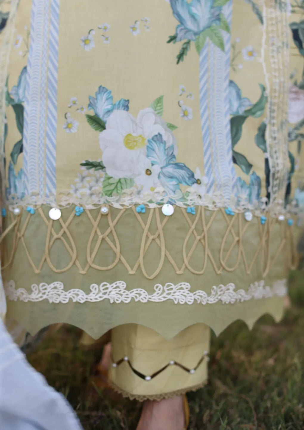 Elaf Premium | Prints Chikankari 24 | 05A CITRUS CRUSH - Official Elaf Premium stockist in UK - Sakeena London