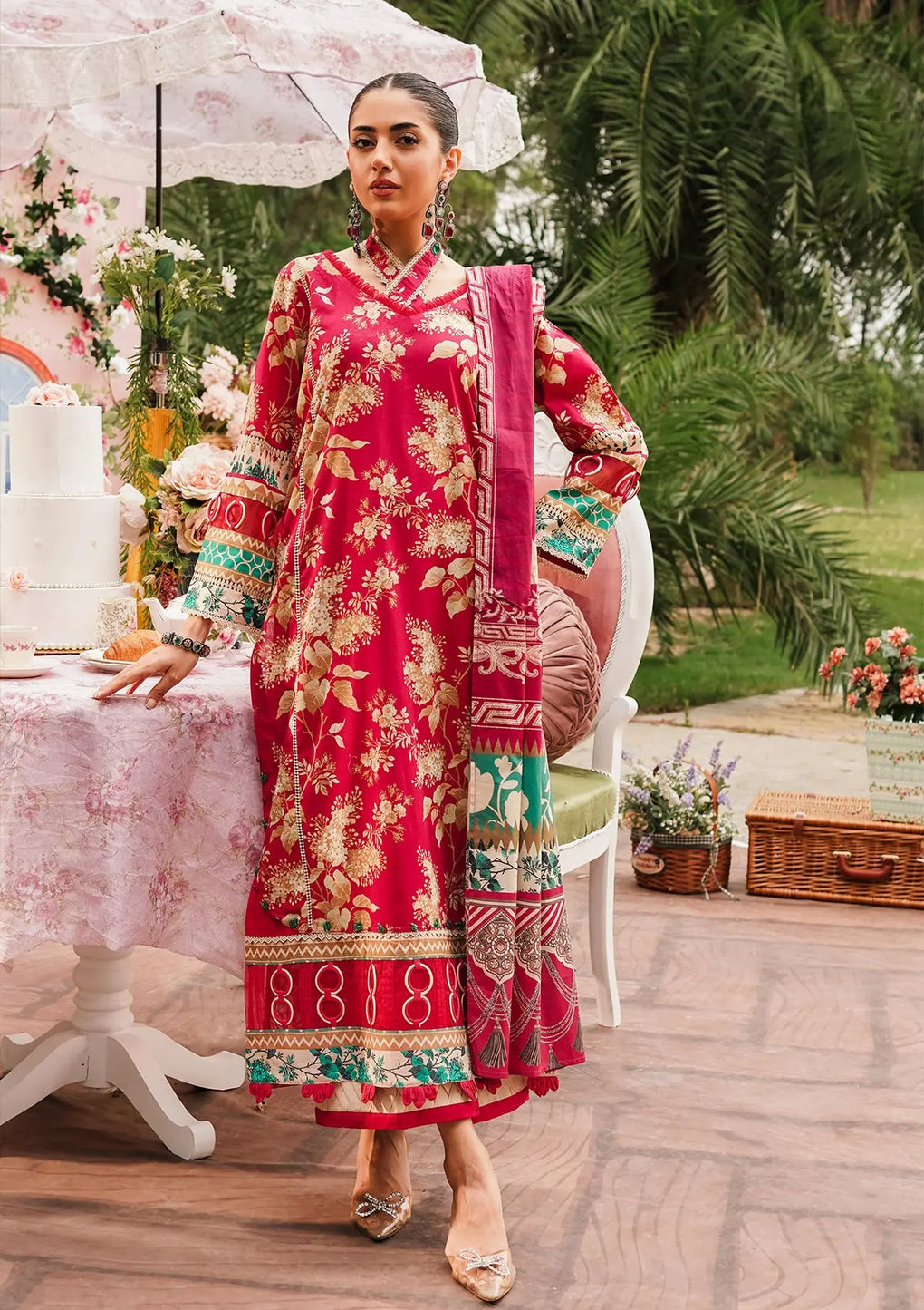 Elaf Premium | Printed Collection 24 | EEP-04A - Flores de Amor - Official Elaf Premium stockist in UK - Sakeena London