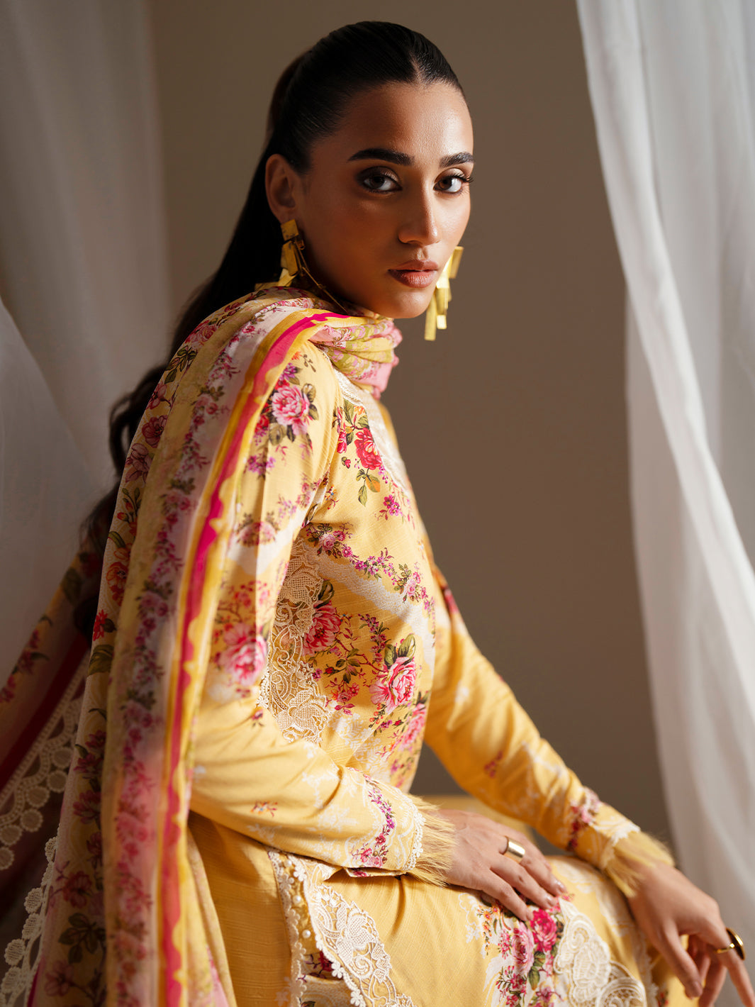 Bin Ilyas | Eres Bonita Viscose 25 | 1101-B - Official Bin Ilyas stockist in UK - Sakeena London