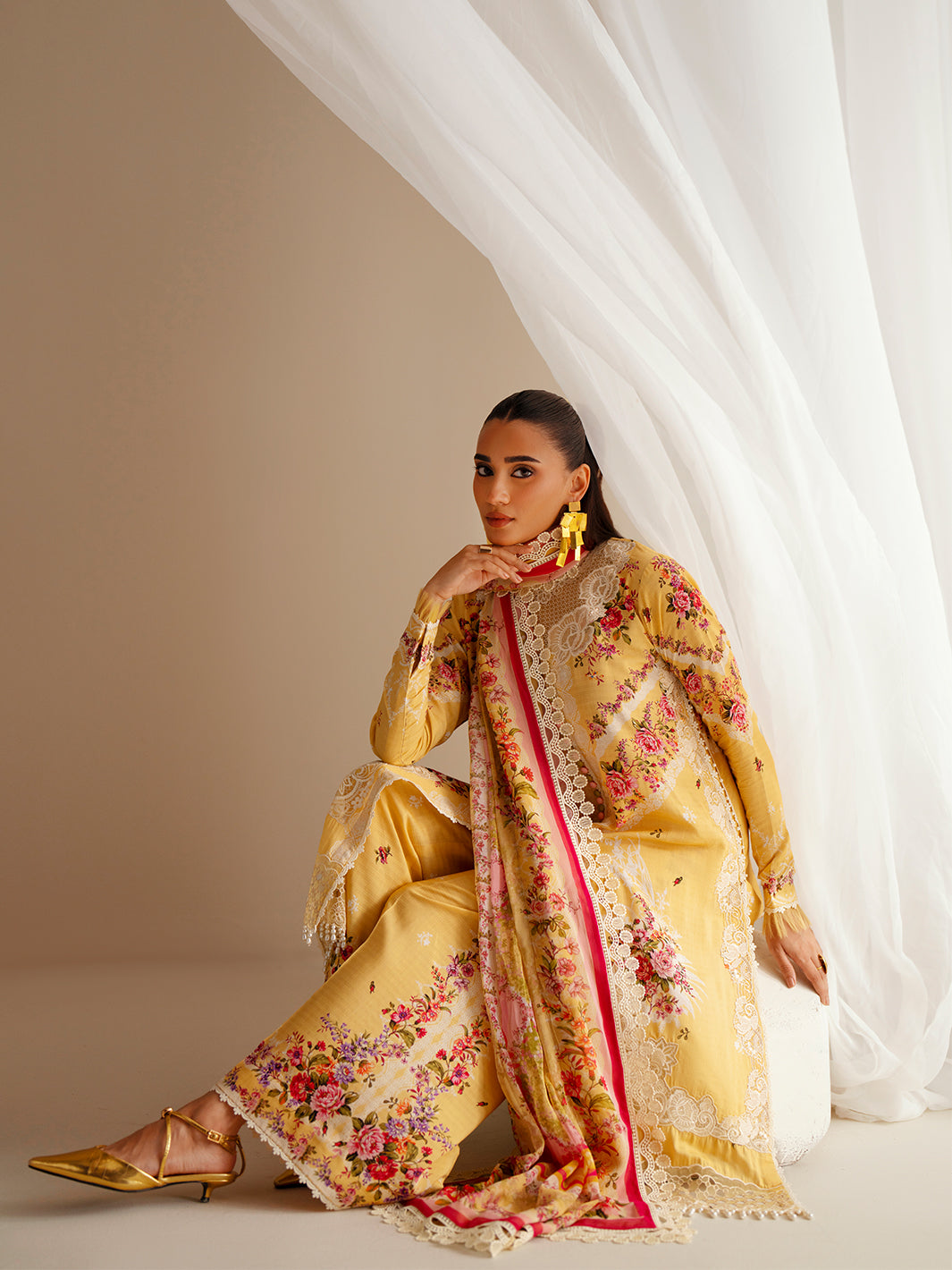 Bin Ilyas | Eres Bonita Viscose 25 | 1101-B - Official Bin Ilyas stockist in UK - Sakeena London