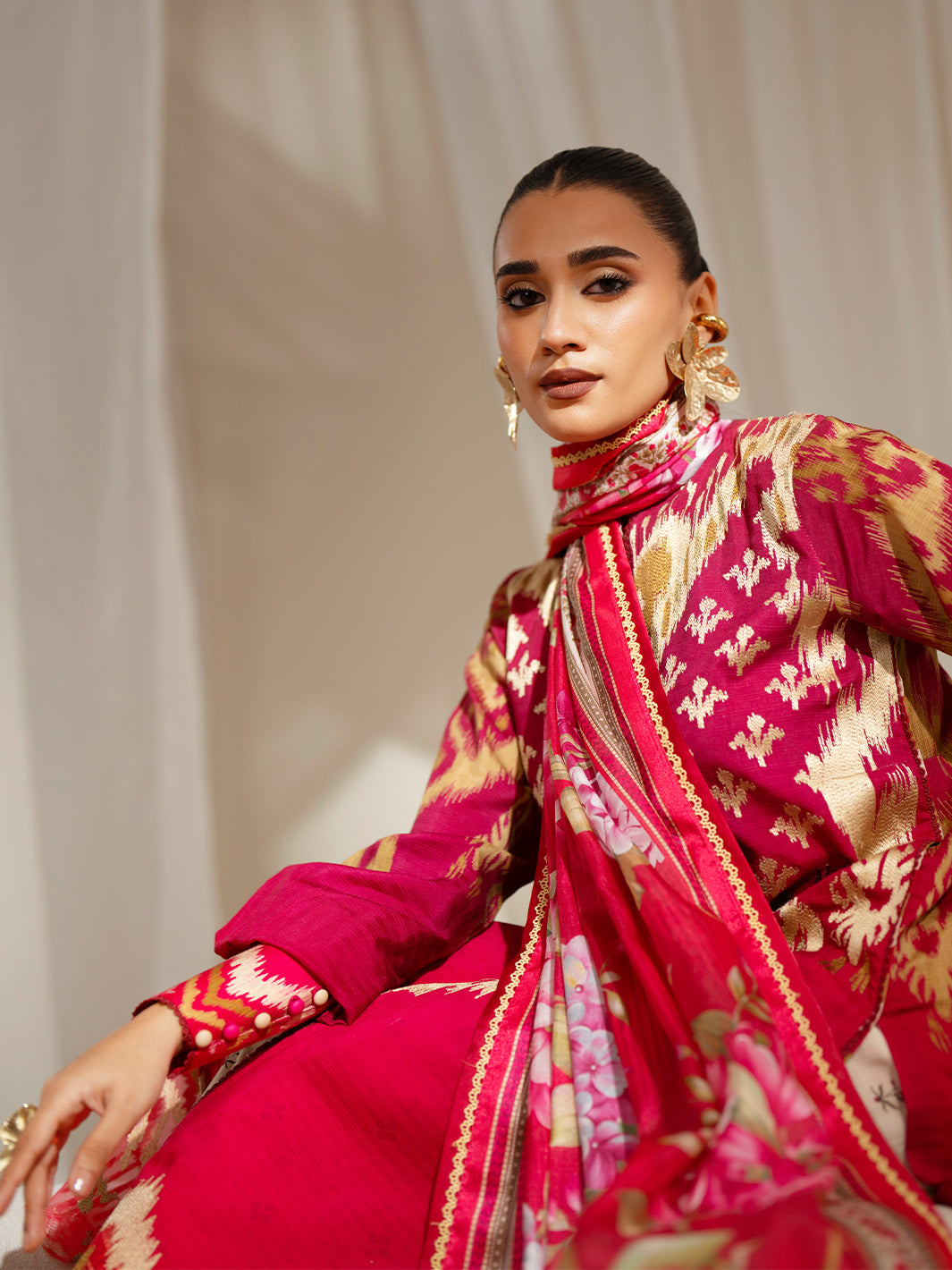 Bin Ilyas | Eres Bonita Viscose 25 | 1102-A - Official Bin Ilyas stockist in UK - Sakeena London