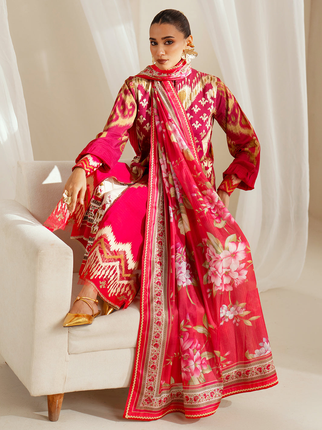 Bin Ilyas | Eres Bonita Viscose 25 | 1102-A - Official Bin Ilyas stockist in UK - Sakeena London