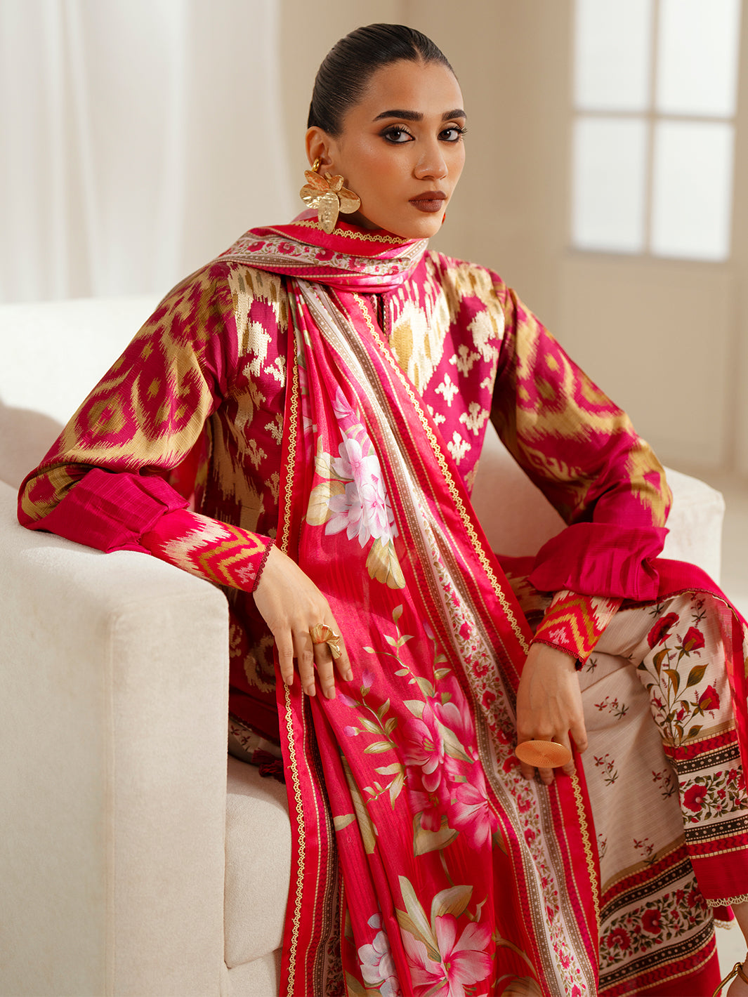 Bin Ilyas | Eres Bonita Viscose 25 | 1102-A - Official Bin Ilyas stockist in UK - Sakeena London